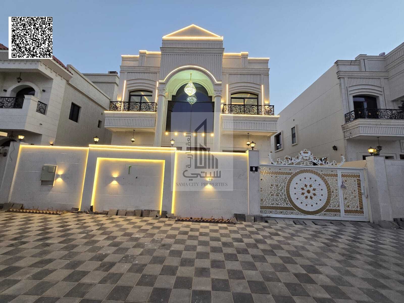Luxury villa for sale in Ajman, including registration fees.
