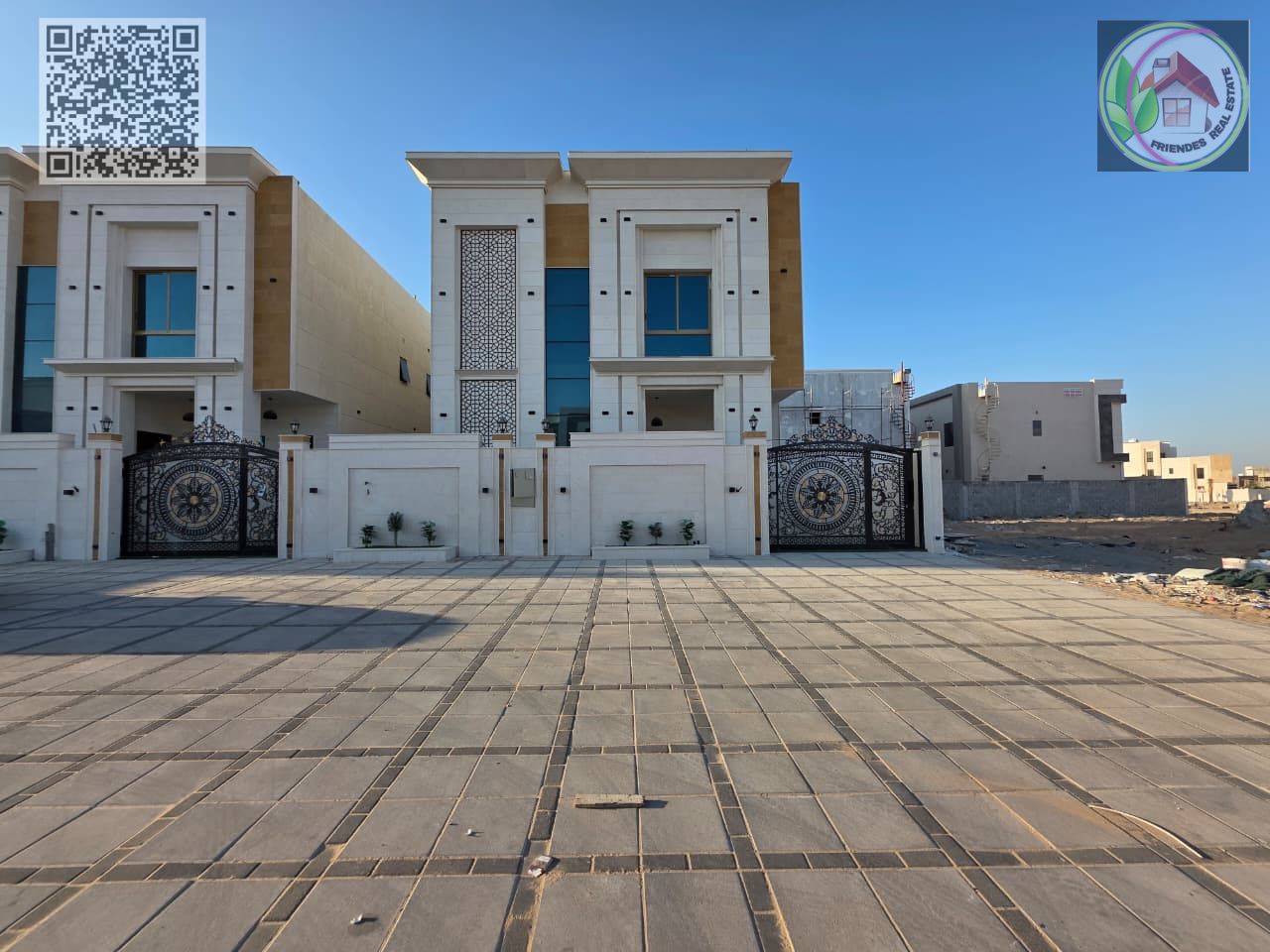 Villa in Al Zahiyah area, Ajman - Includes registration and ownership fees - 12-meter setback in front of the villa - Freehold ownership for all natio