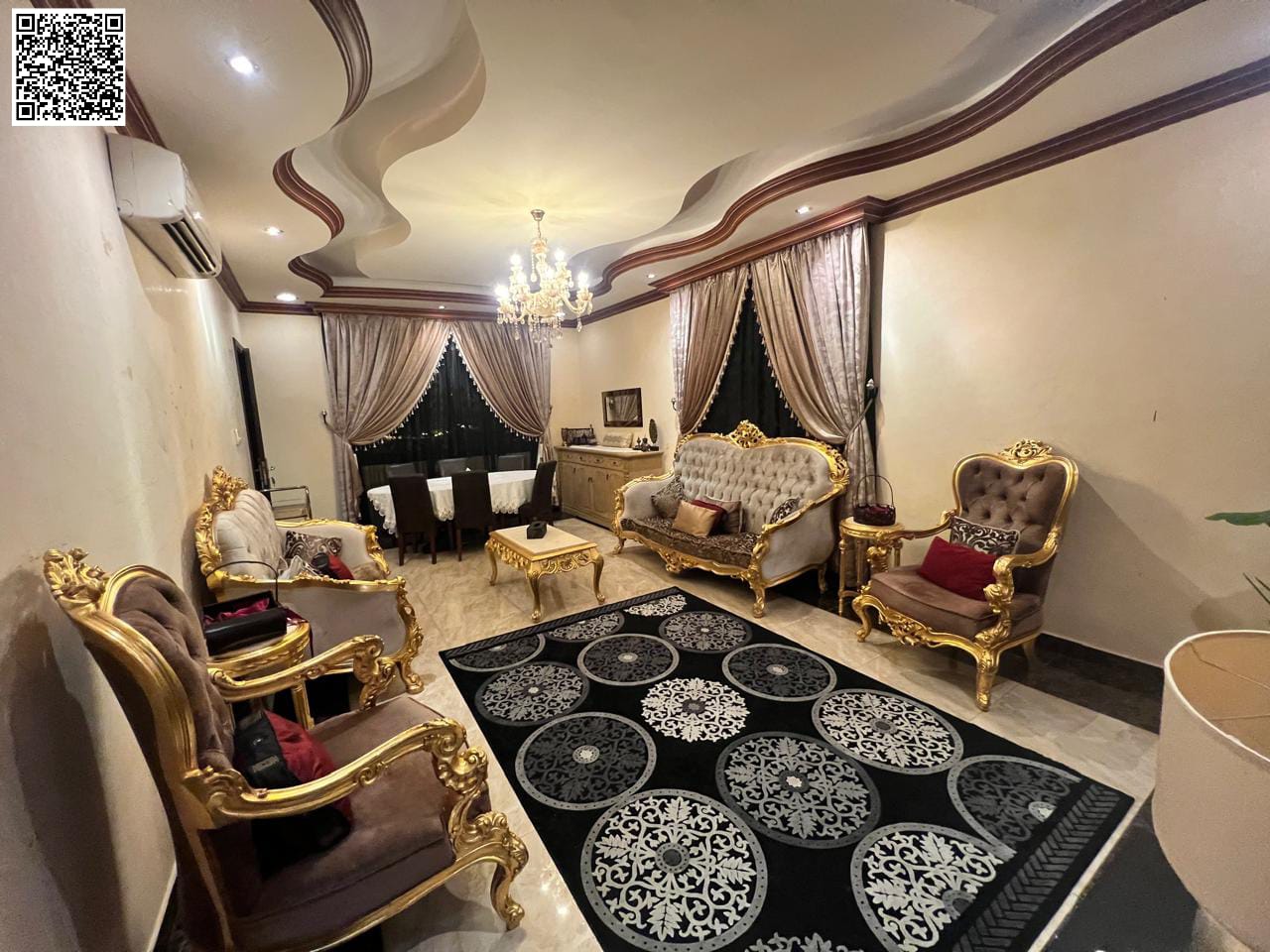 Electricity, water, and air conditioning included – Luxury villa in Al Muwaihat 3, 5000 sq ft, 5 master bedrooms, and 2 living rooms, ready to move in