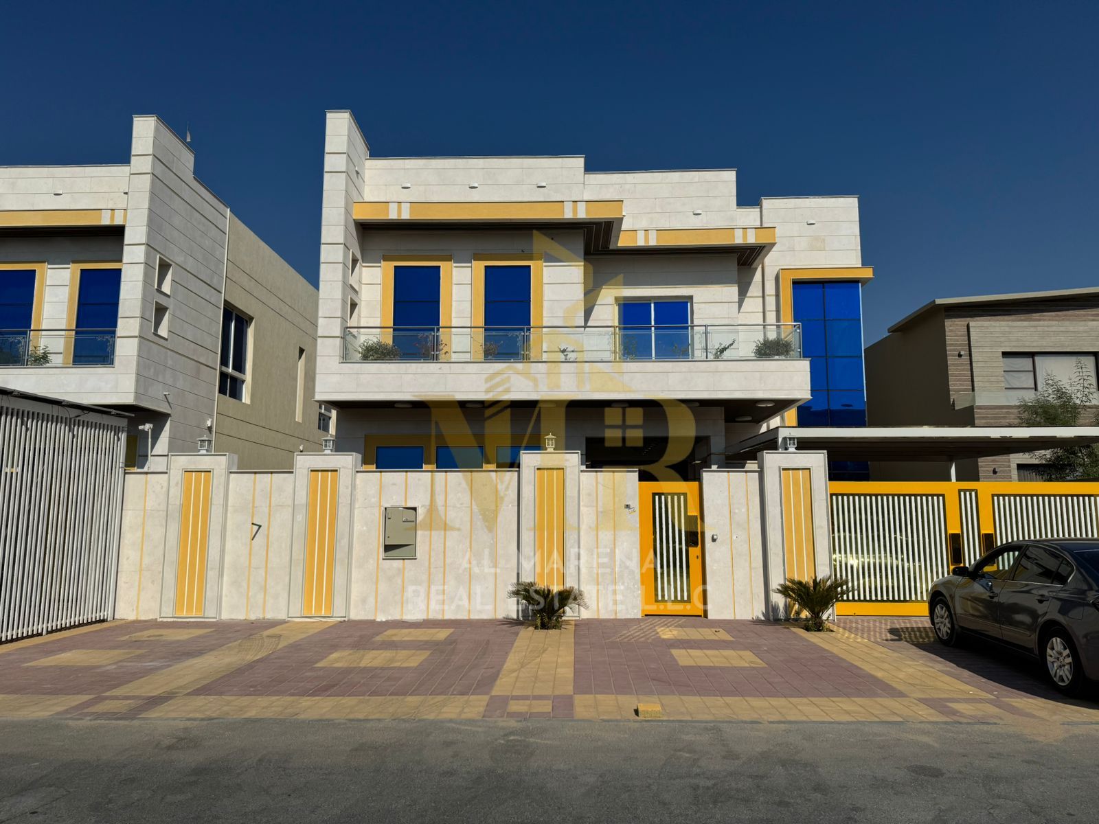 Modern villa with private pool for sale in Al Rawda, Ajman. Includes air conditioning. Freehold ownership for all nationalities and inheritable by chi