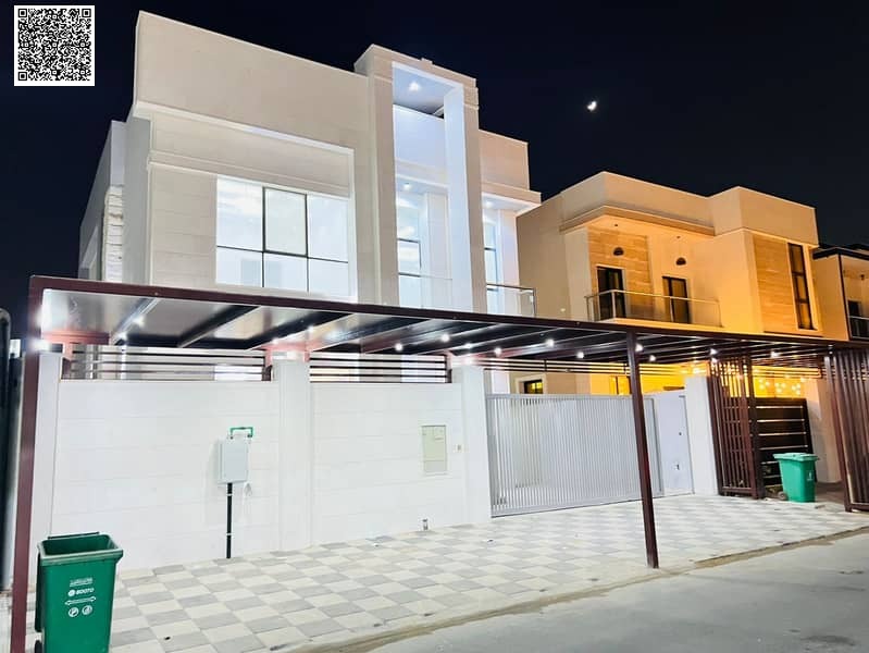 A villa with all electricity, water, and air conditioning fees included, ready to move in, in one of Ajman's most prestigious areas. Freehold ownershi
