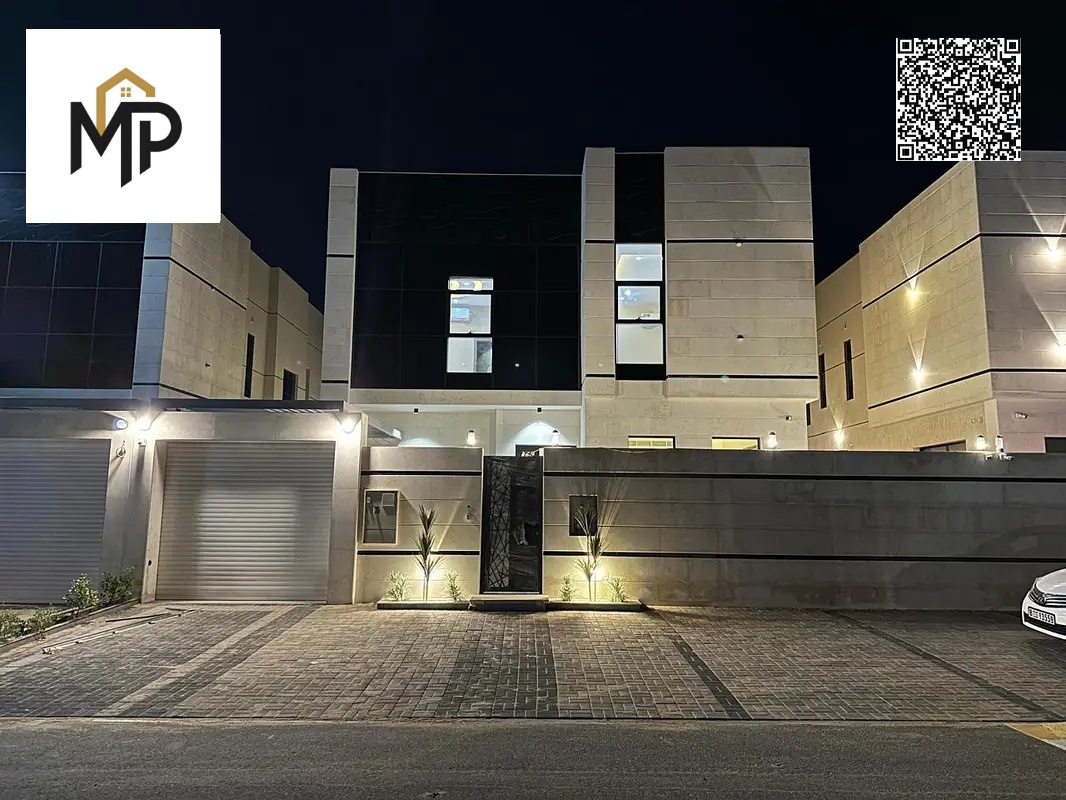 A stunning 7-bedroom master villa with built-in wardrobes, a rooftop terrace and swimming pool in a prestigious area of Al Bahia, including water, e