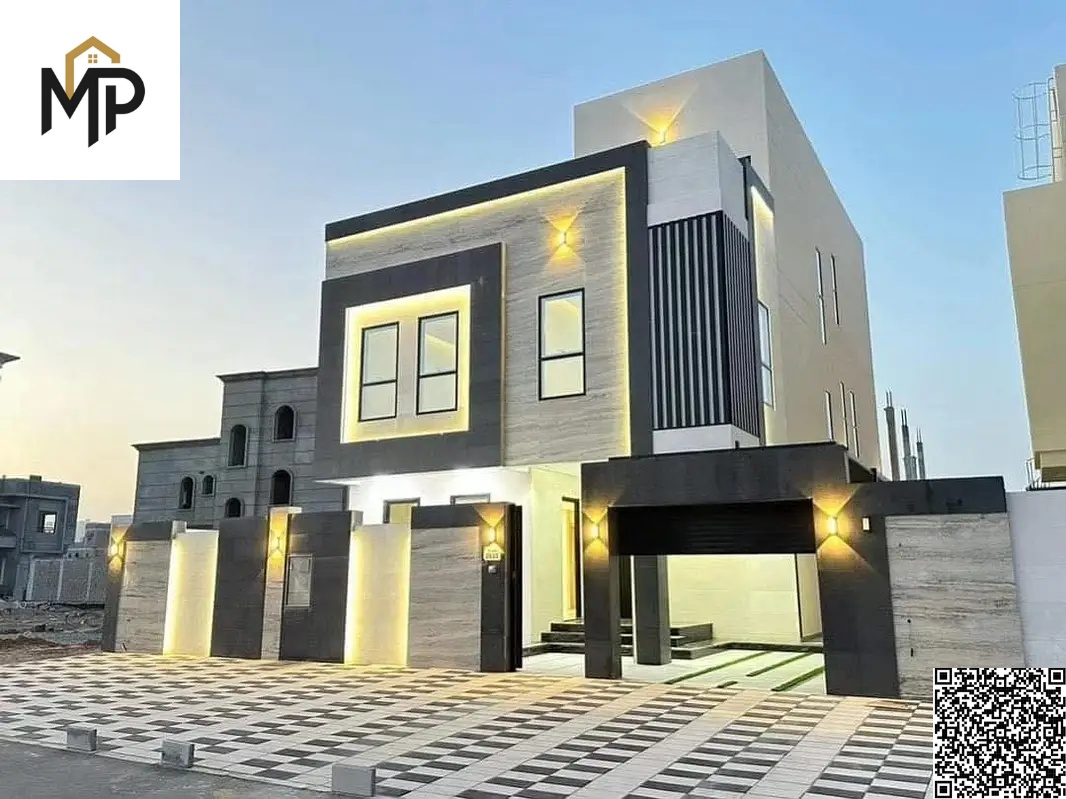 Luxury villa for sale in Al Bahia, Ajman with a private pool: a dream home with a modern design, priced inclusive of electricity, water, and air condi