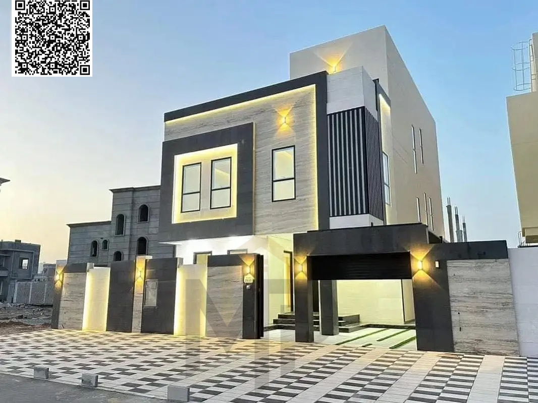 Own a luxury villa for sale in Al Bahia, Ajman with a private pool: a dream home with a modern design, priced inclusive of electricity, water, and air