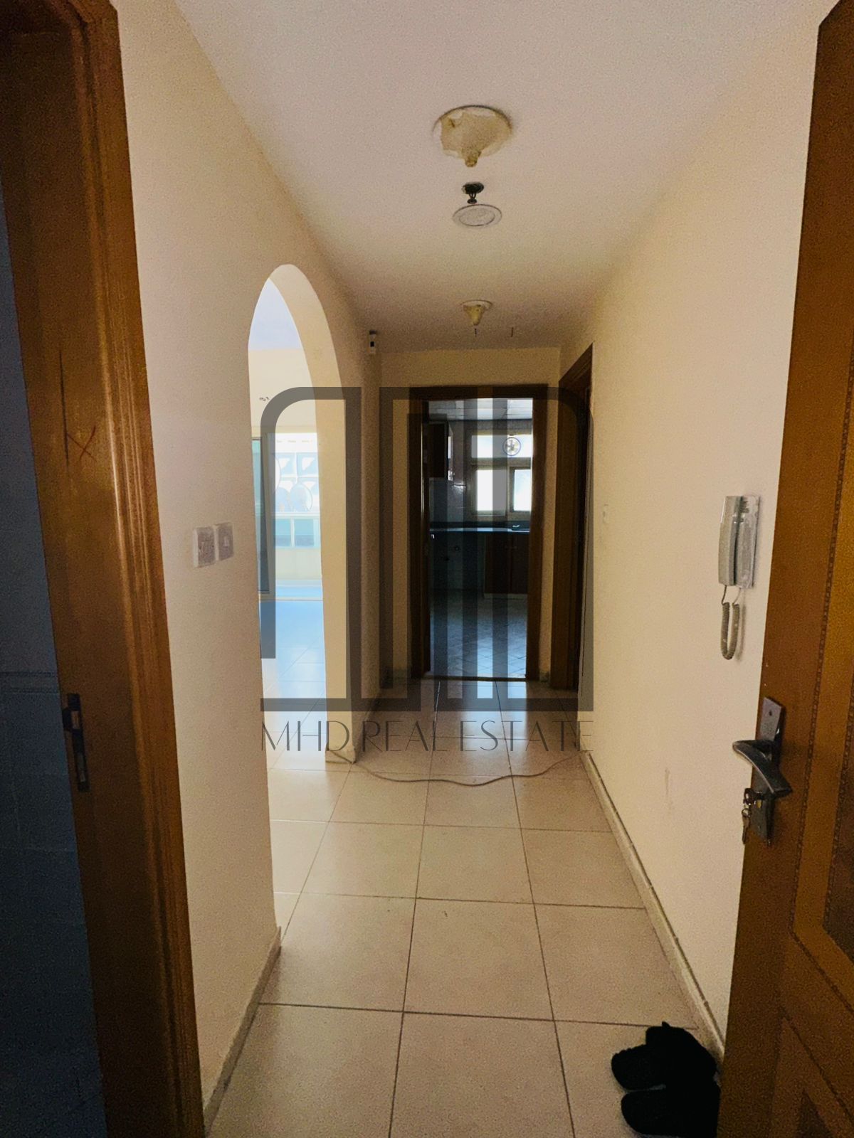 One bedroom and living room with balcony