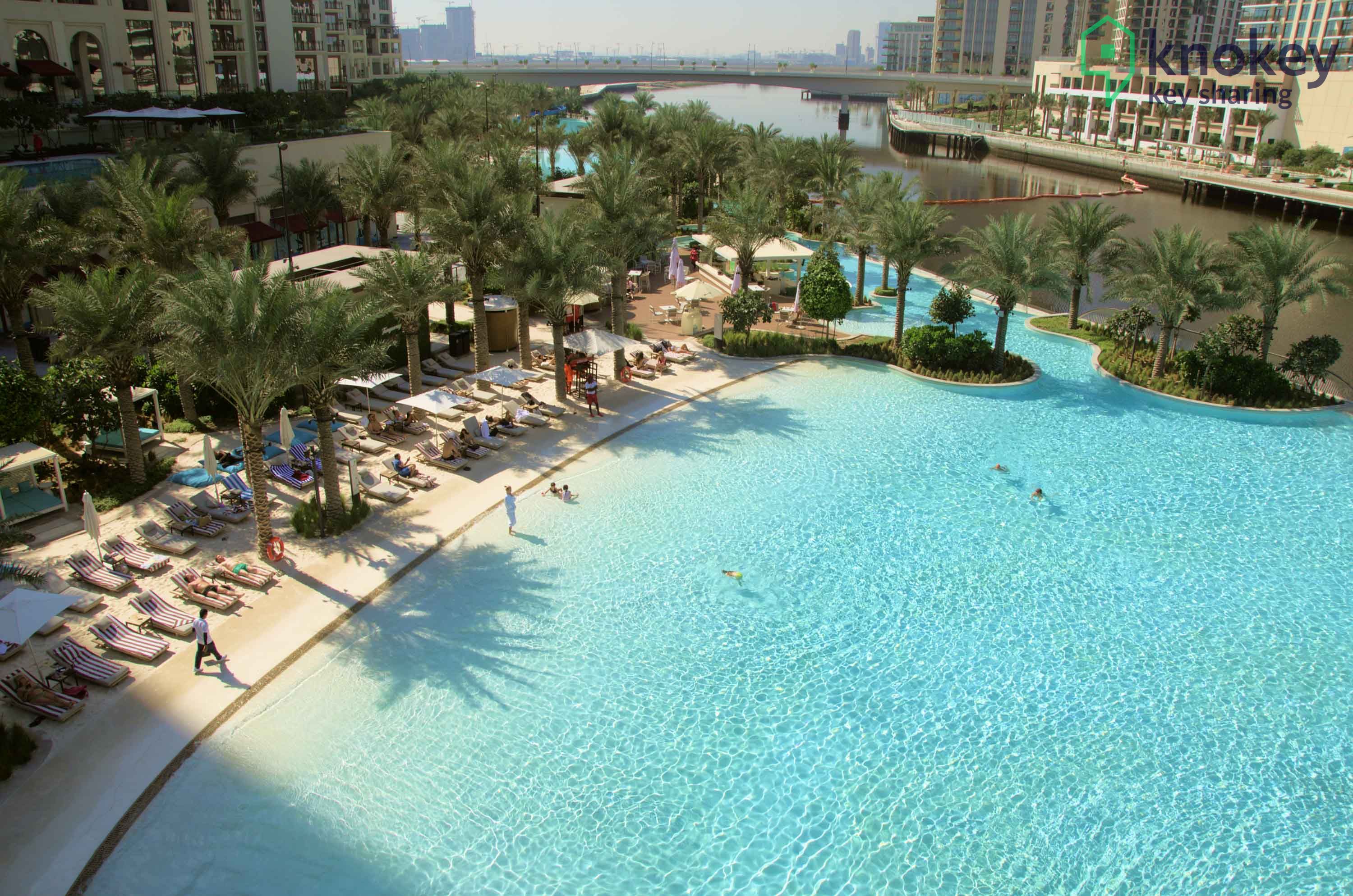 Knokey Dubai Creek Beach with Lagoon Pool access