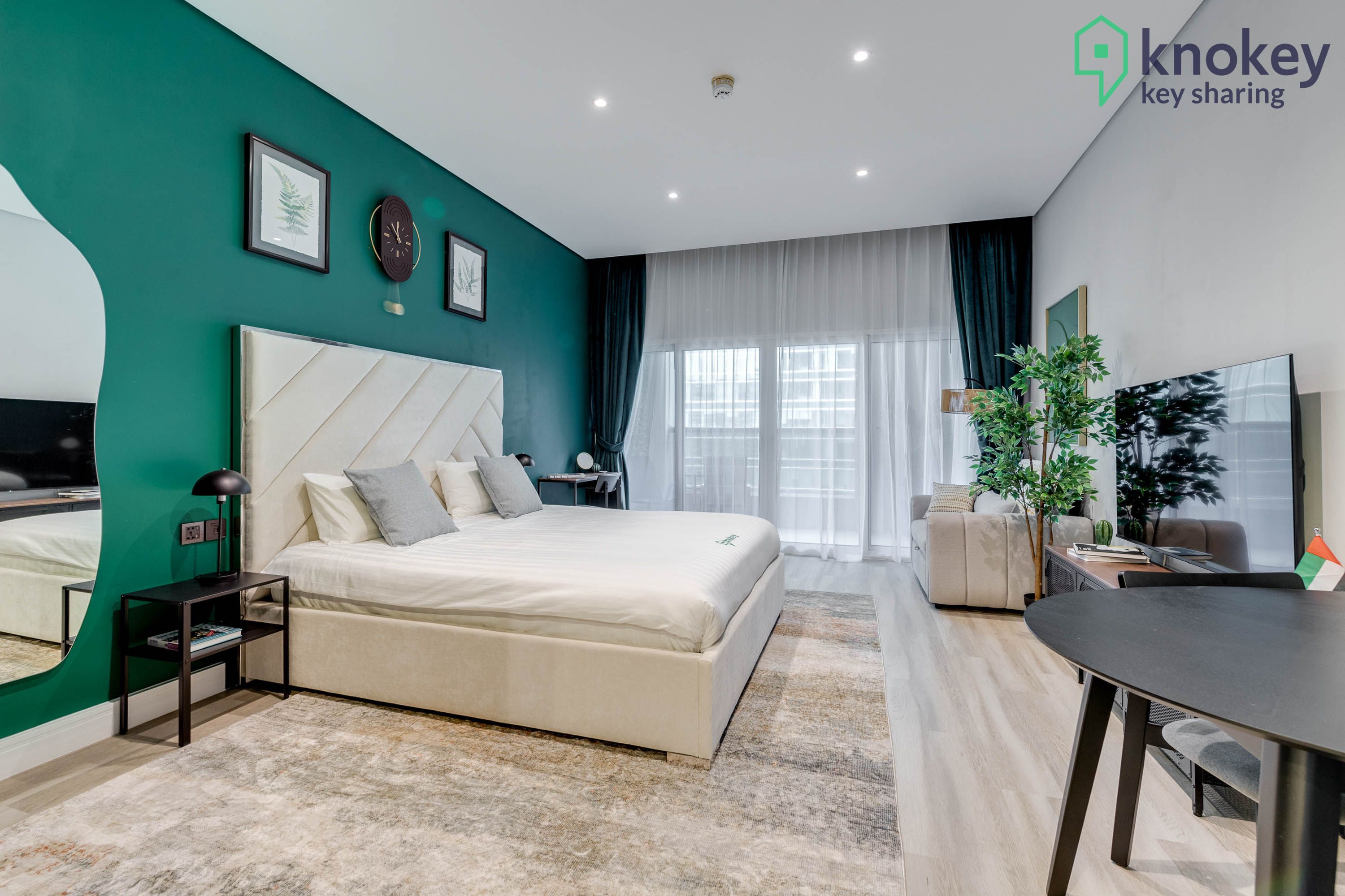Knokey Cozy Studio Apartments in Business Bay (DAMAC Maison Cour Jardin)