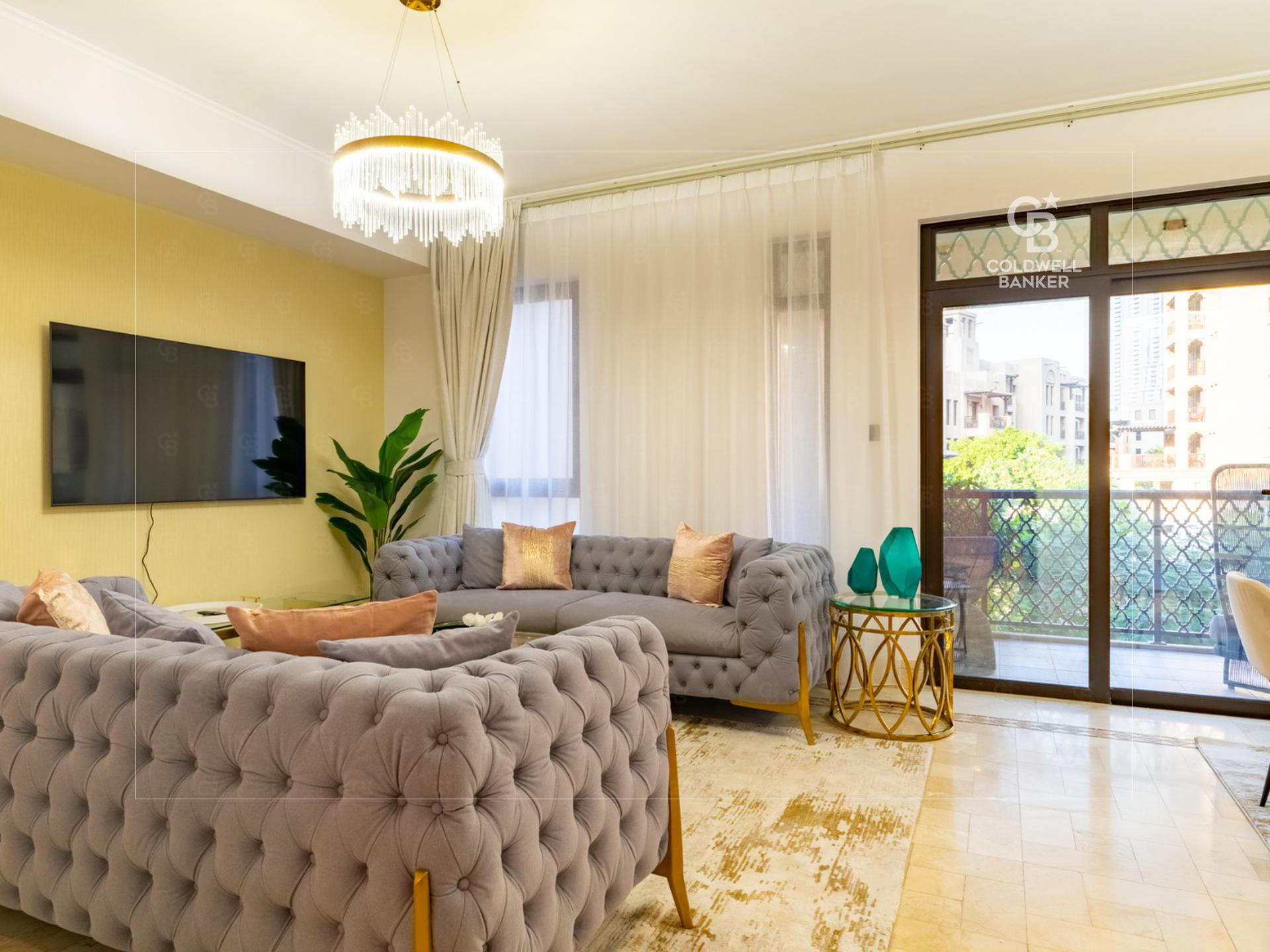 Two Bedrooms Furnished With Burj View