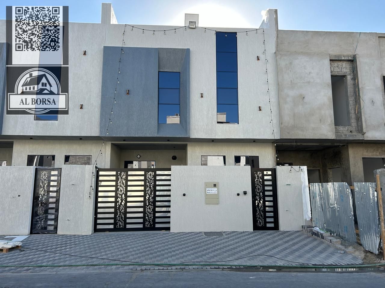 Villa for rent in Al Yasmin, 5 bedrooms, majlis, living room, ground floor, first floor and roof, with kitchen and maid's room