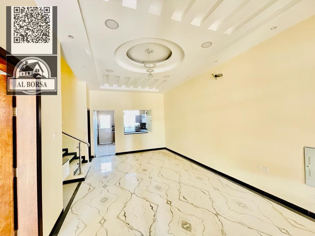 Villa for rent, 5 bedrooms, living room, majlis, maid's room, with air conditioning, in Al Yasmin area.