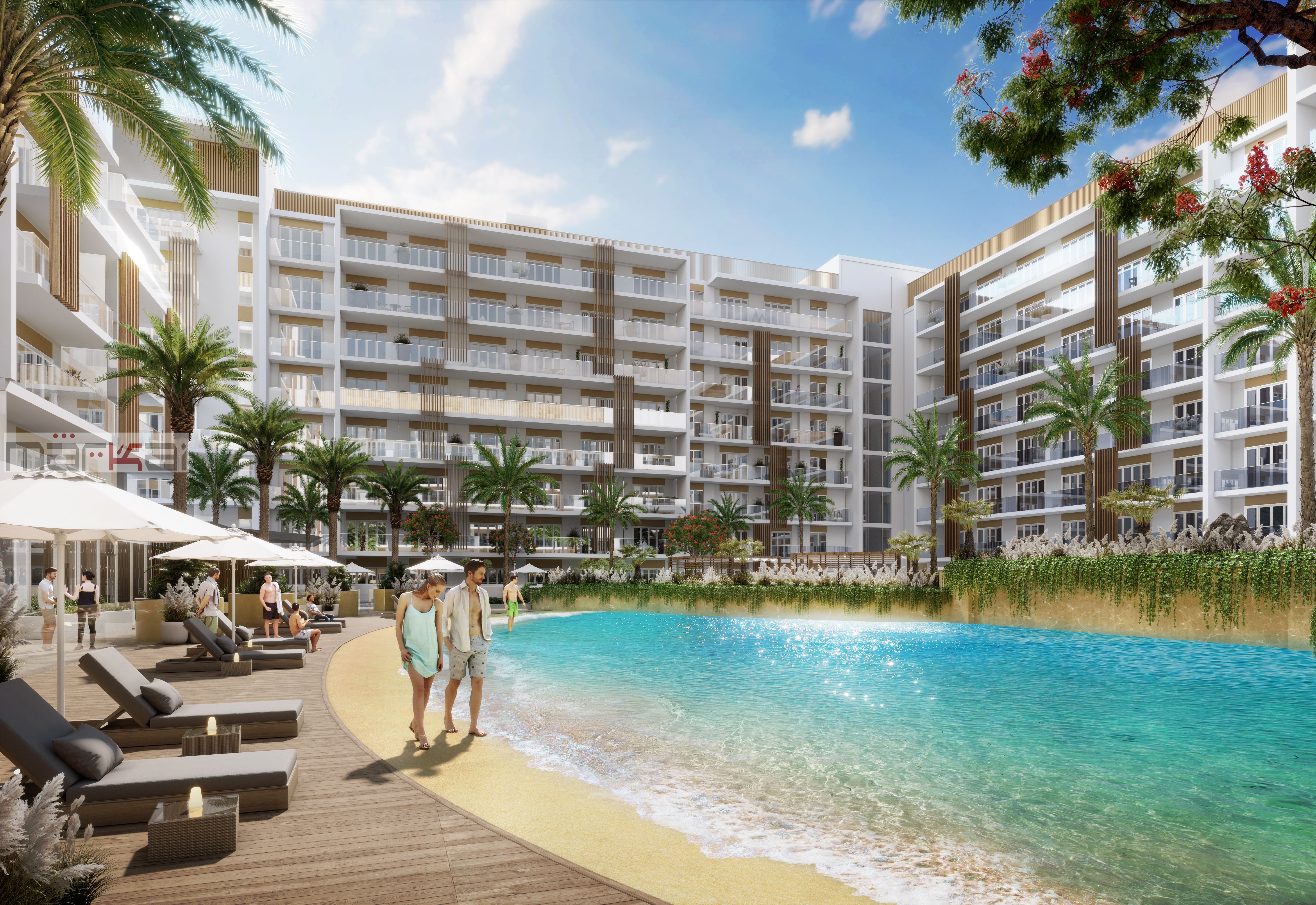 Premium 1BR | Azizi Beach Oasis 2 | Studio City | Resort-Like Facilities | Smart Layout | High Rental Yield