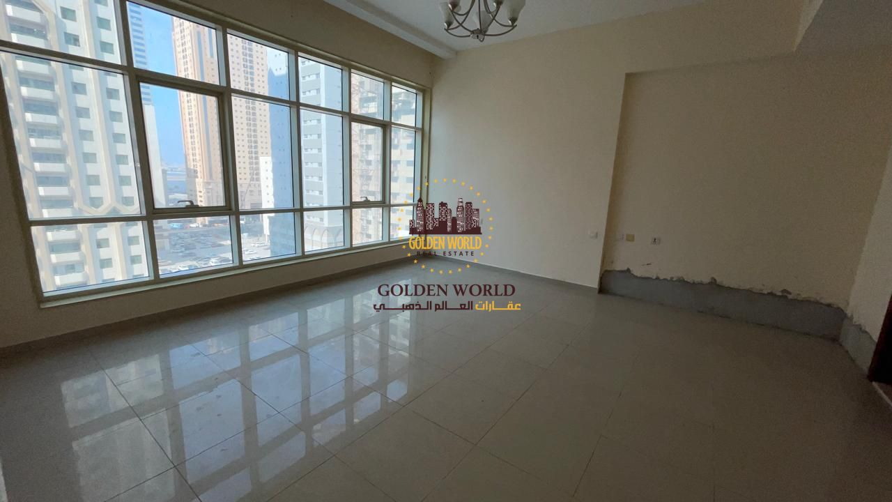 3-bedroom apartment with living room in Al Taawun Al Mamzar, 2 balconies, laundry room, 2 master bedrooms, 1 bathroom, built-in closets, free AC, park