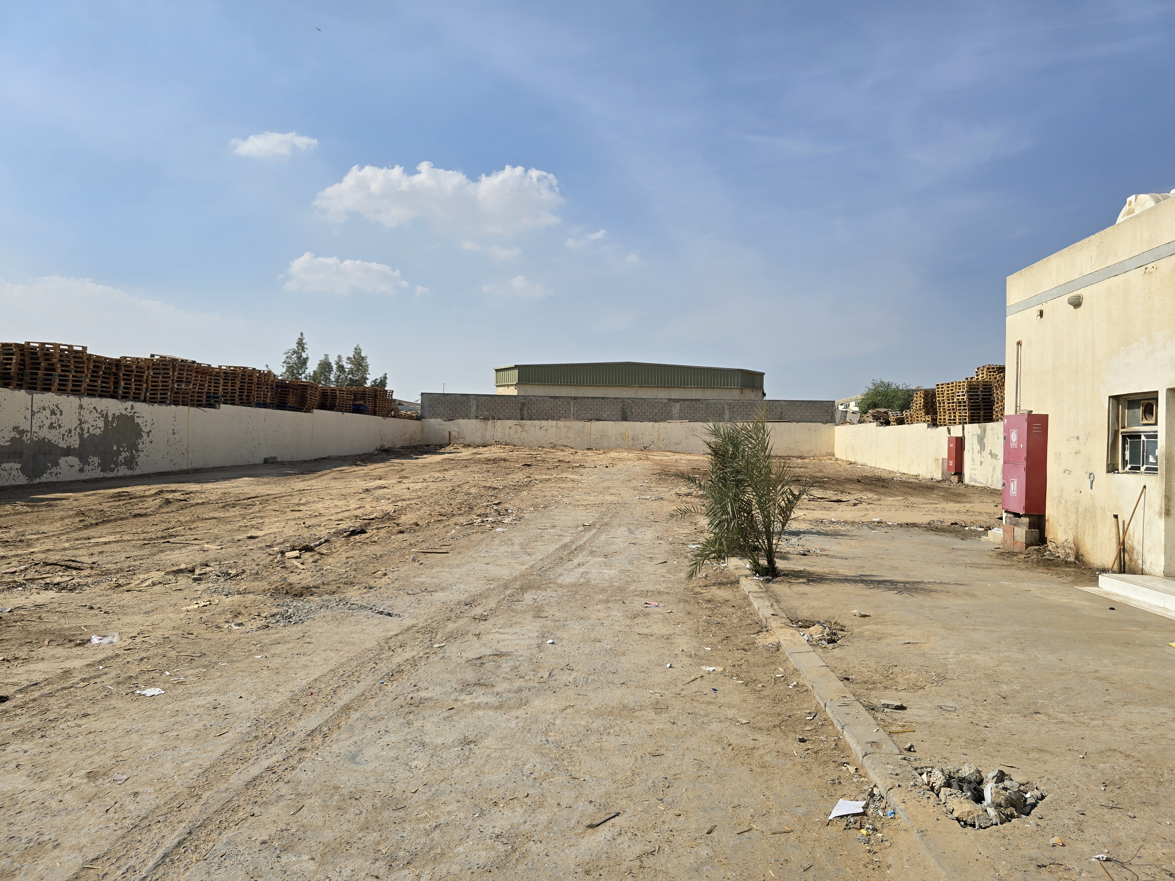 20000 Sqft Open Land with 3 Phase Power 2 Office Boundary Wall In Al Sajaa Sharjah