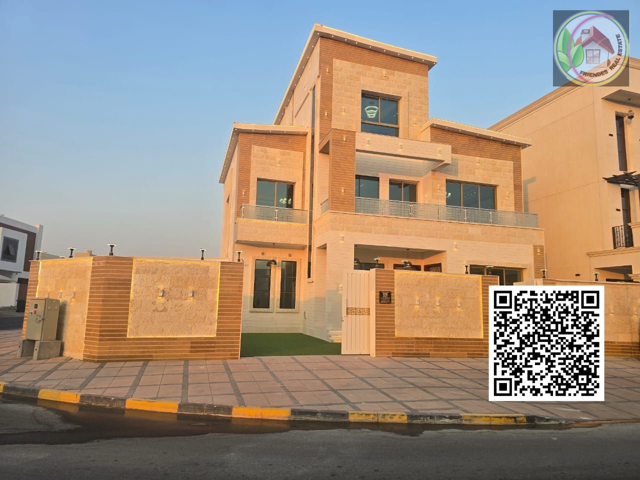 Luxurious 6-Bedroom Villa | 3 Floors | Corner Plot on Two Streets | Outdoor Seating Area + Garden + Luxurious Waterfall