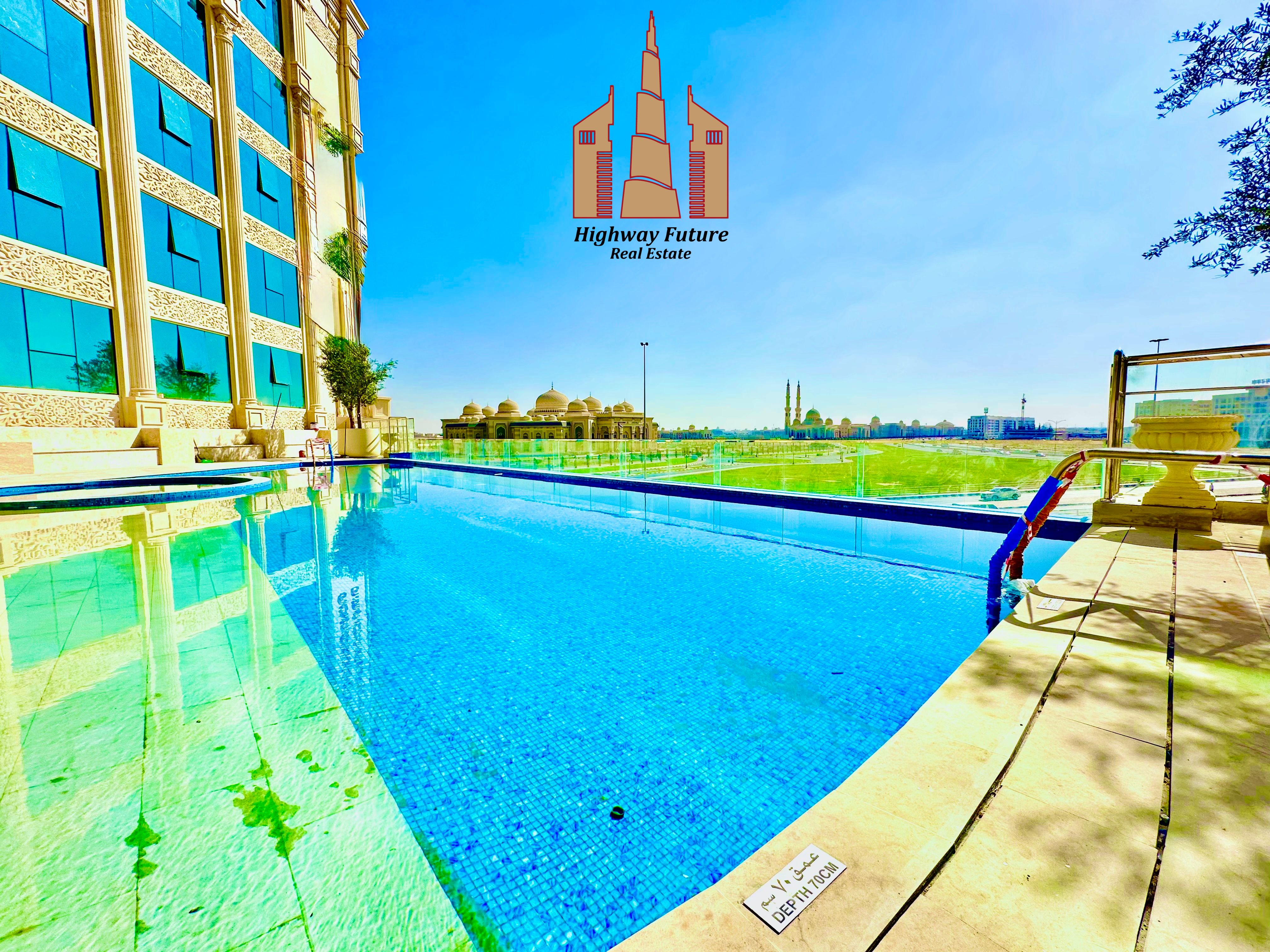 Gorgeous 1BHK in 53,000 AED With Balcony Parking GYM and Swimming Pool