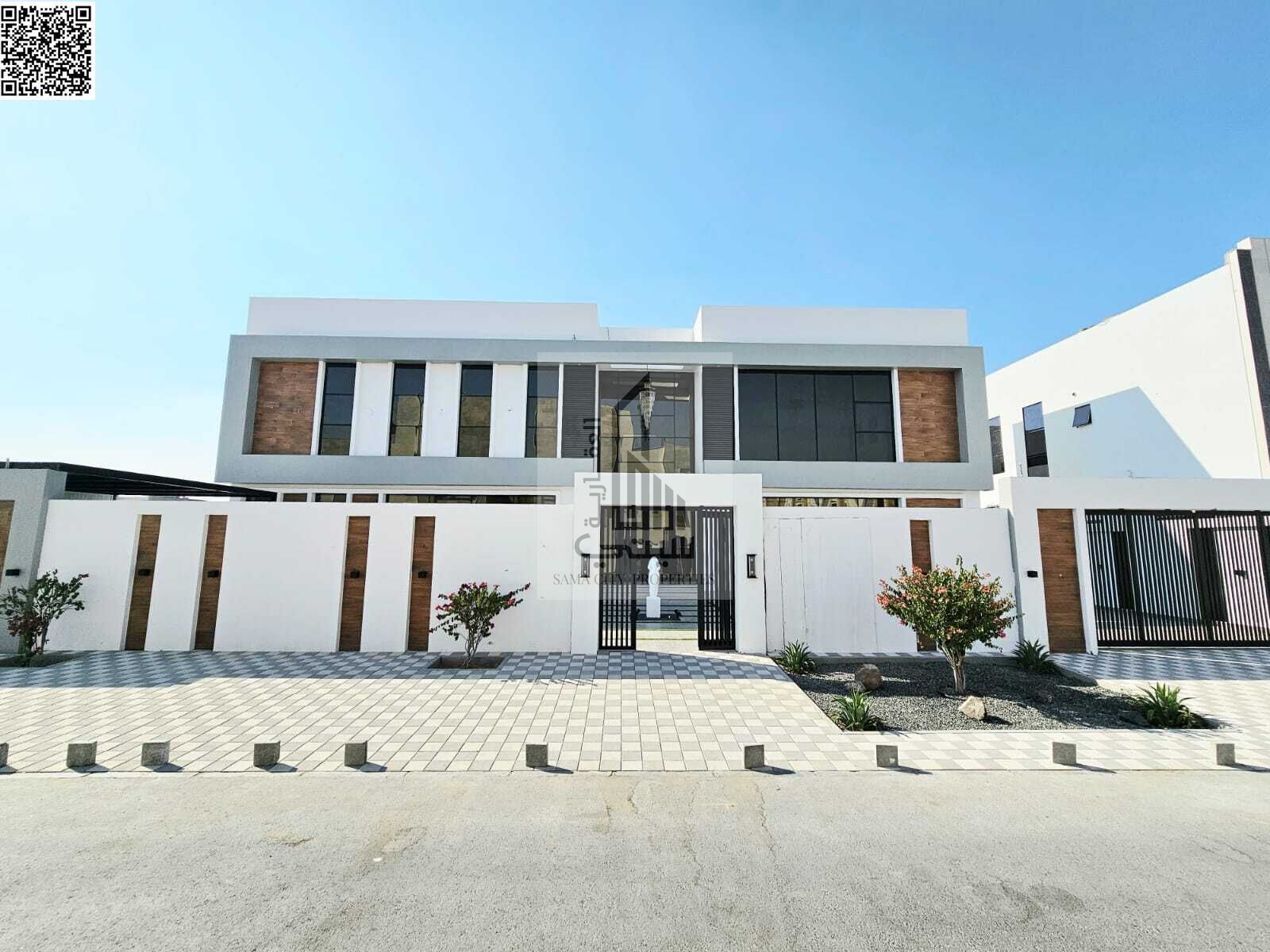 Villa for Sale in Al Zahia Consisting of: 5 Master Bedrooms • Majlis with Bathroom • Living Room with Bathroom • Main Kitchen • Maid's Room • L