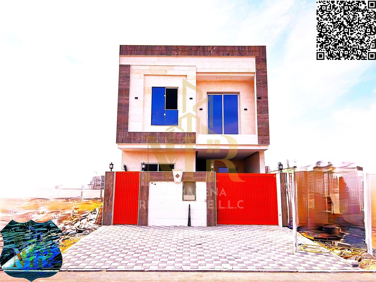 Villa for sale directly from the owner, including registration fees, electricity, water, and air conditioning, in Al Helio 2, Ajman, at a bargain pric