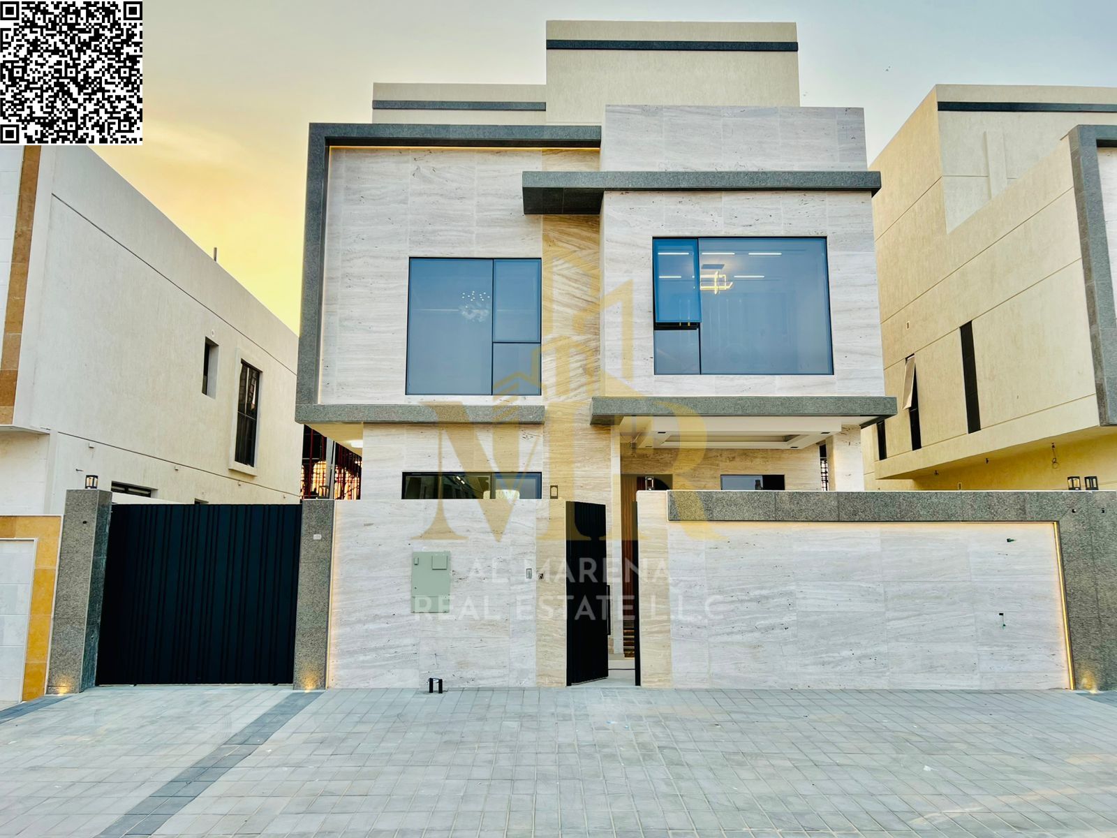In Al Yasmin, a freehold villa is available for all nationalities, ready for immediate occupancy. It comes fully connected to electricity, water, and