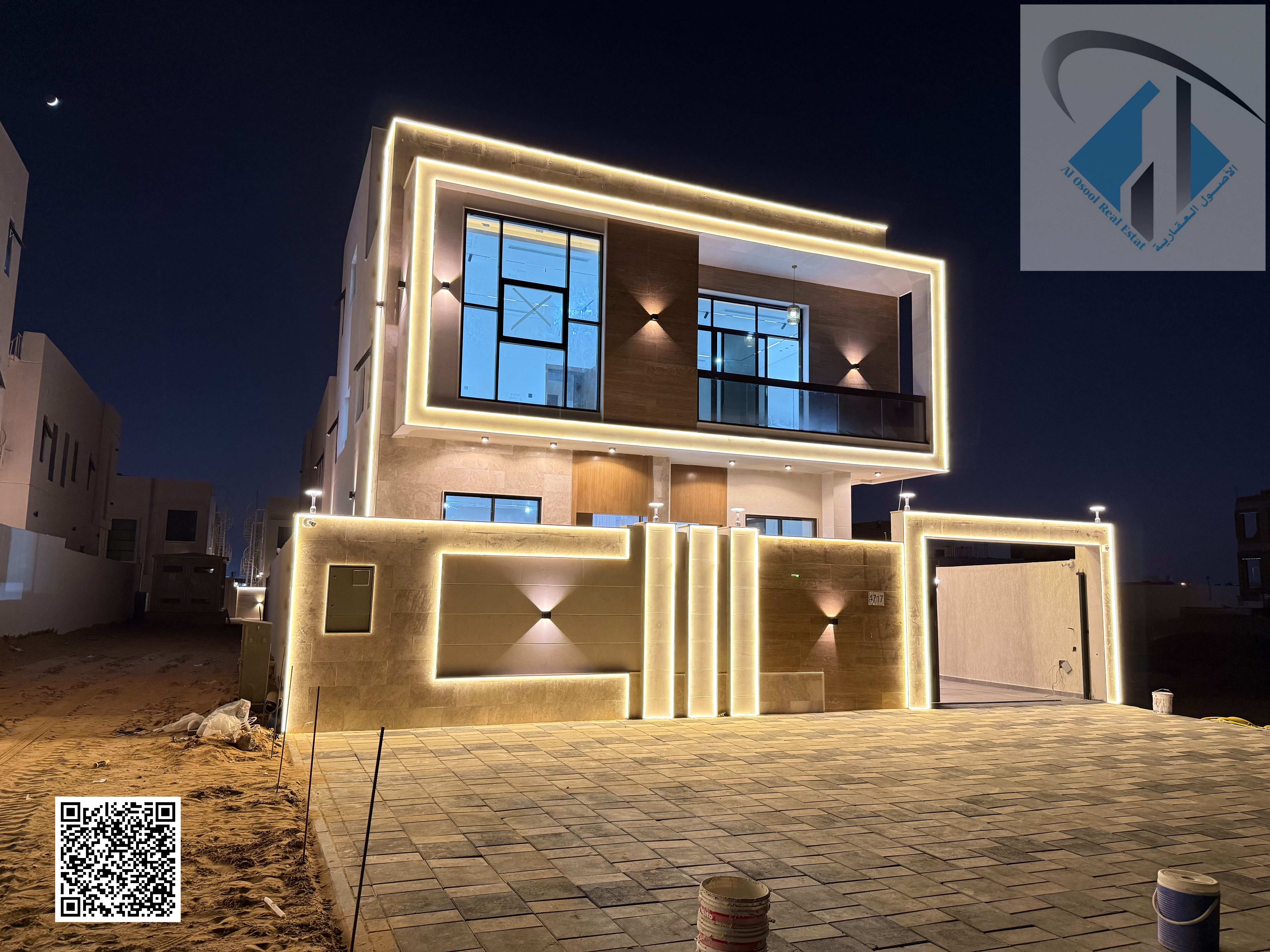 7bed villa with roof sikka side (Corner) very modern style