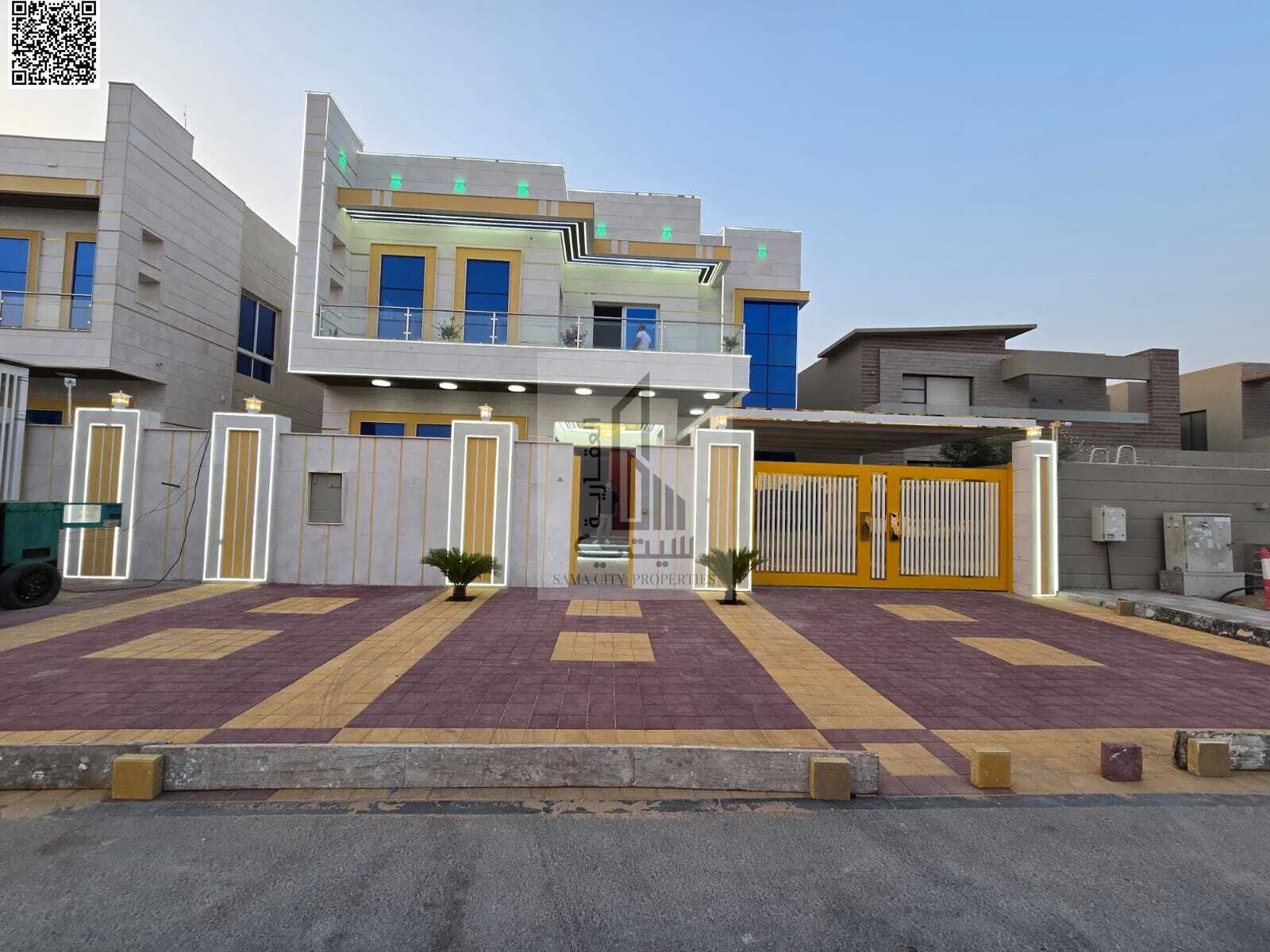 Villa for Sale in Al Rawda Consisting of: 7 Master Bedrooms • Majlis with Bathroom • Living Room with Bathroom • Main Kitchen • Maid's Room • L