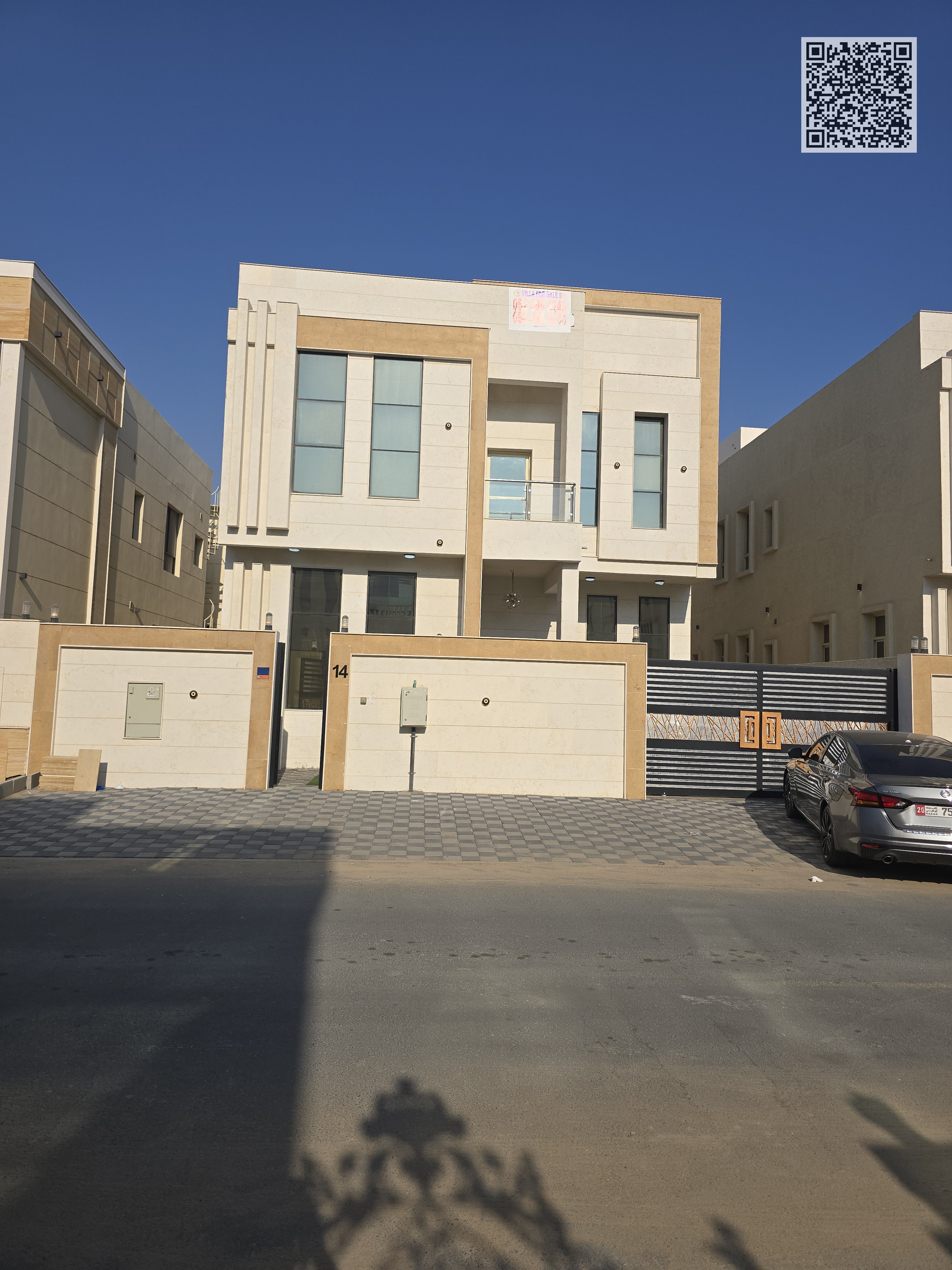Villa for sale including electricity water and air conditioners at a special price next to the mosque and all services