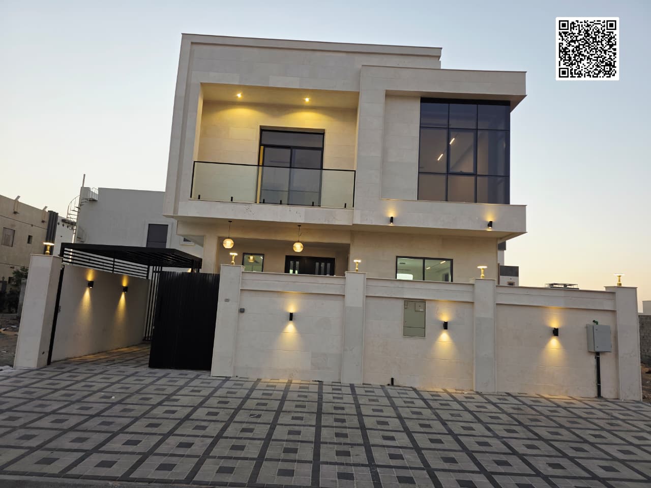 Modern two-story villa at an exclusive price. Water and electricity connected, opposite a garden - spacious areas, large rooms, and a location close t
