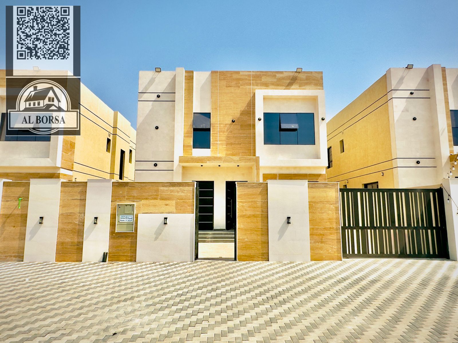 For rent in Al Zahia area: A villa consisting of 3 master bedrooms, a living room and a maid's room.