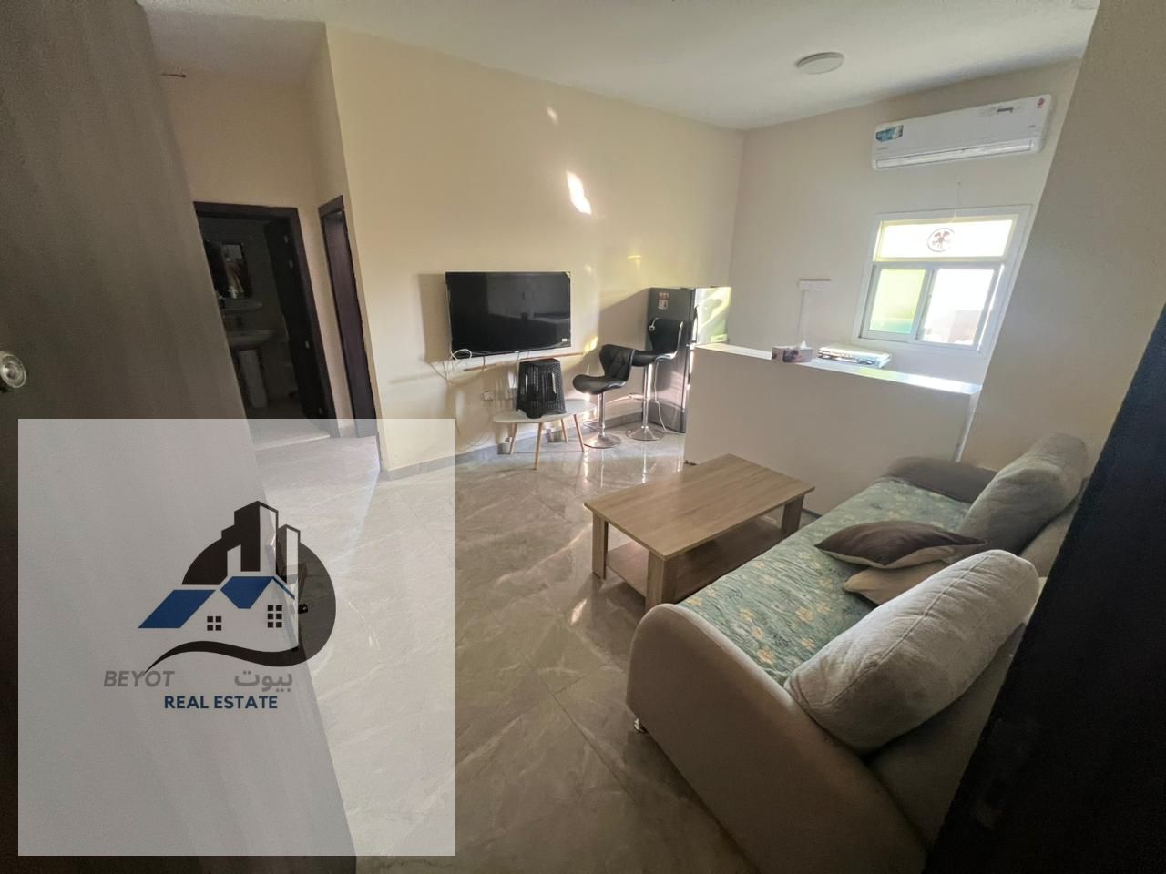 One bedroom and living room apartment for annual rent in Ajman, Al Nakheel 1