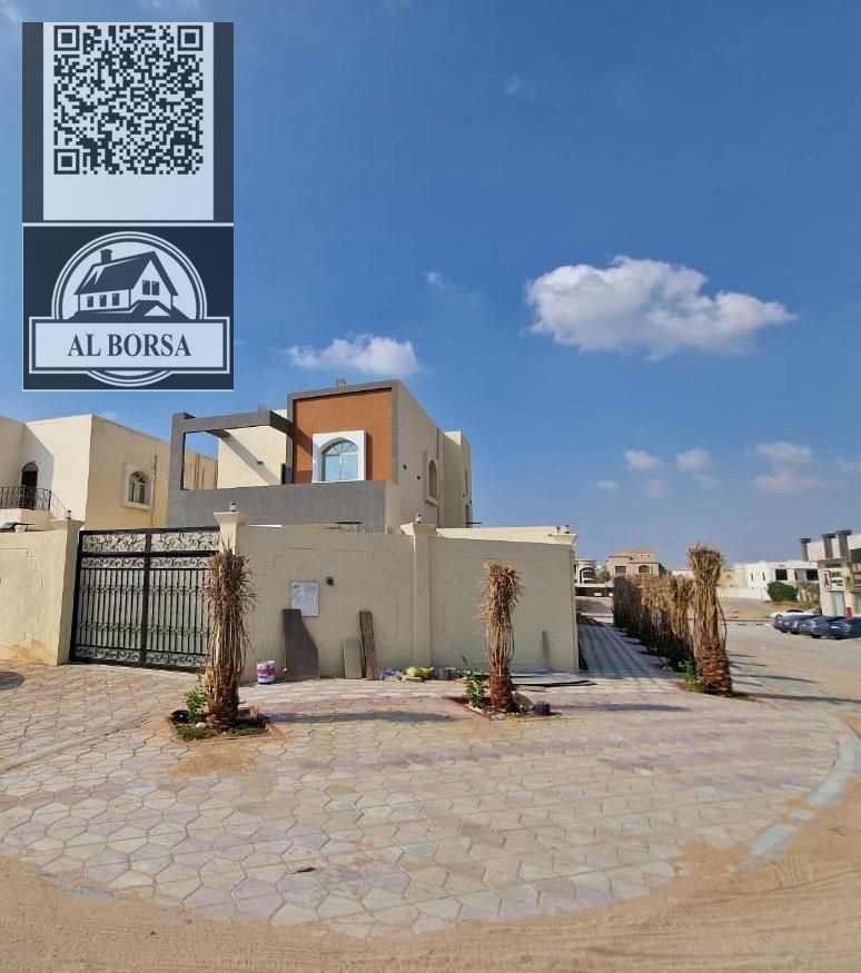 For sale: Corner villa in Al Muwaihat 1, five bedrooms, living room, maid's room with external majlis and dressing room