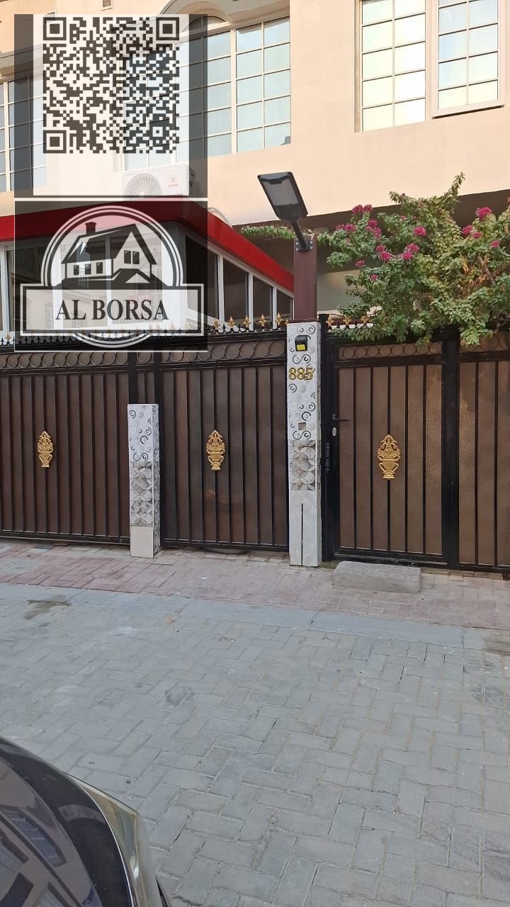 For rent in Al Zahia, a townhouse with 3 bedrooms, a living room, a spacious kitchen, and a garden.
