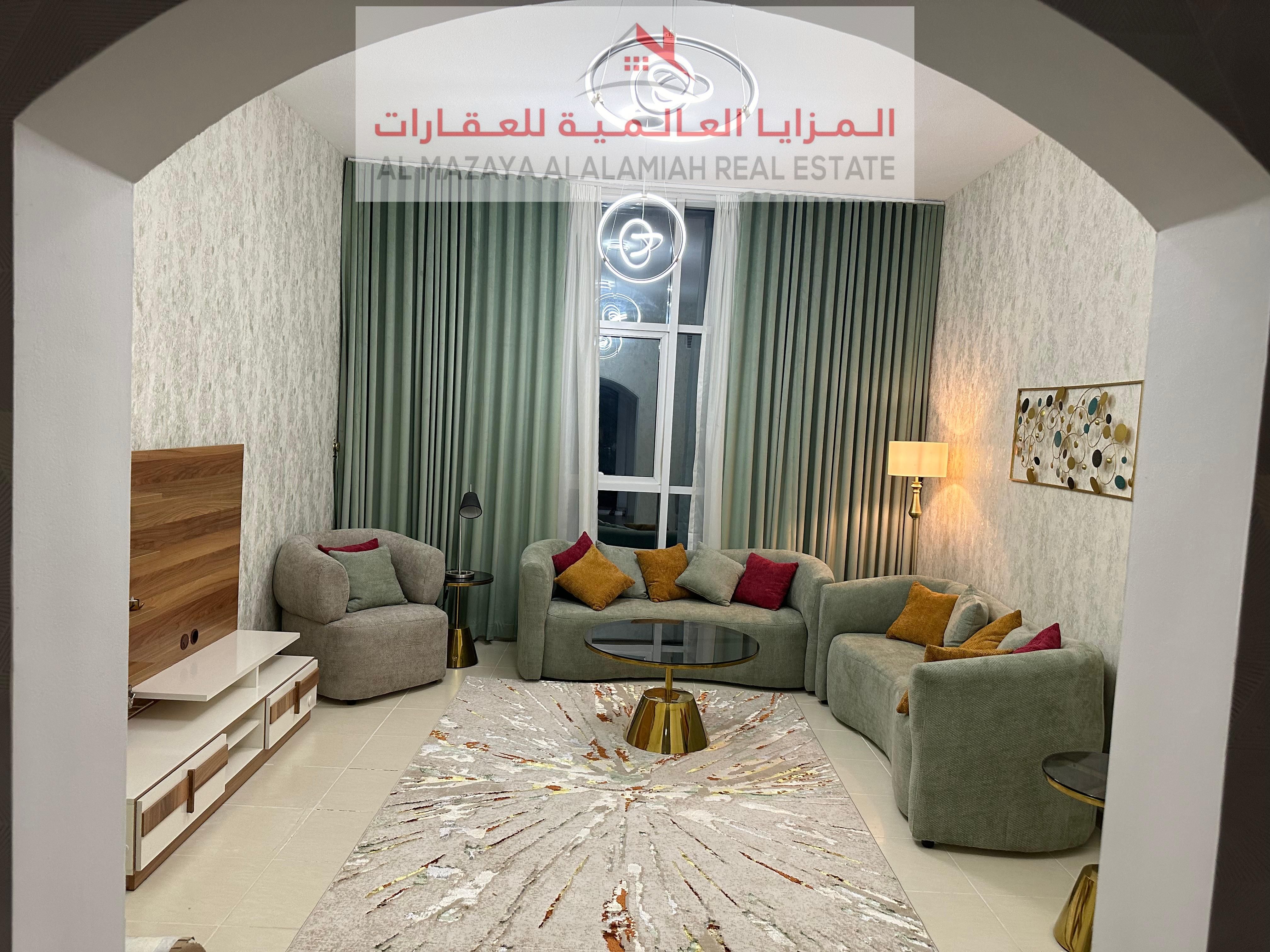 All-Inclusive Monthly Rental: Luxury Apartment in Palm Tower 1, Sharjah