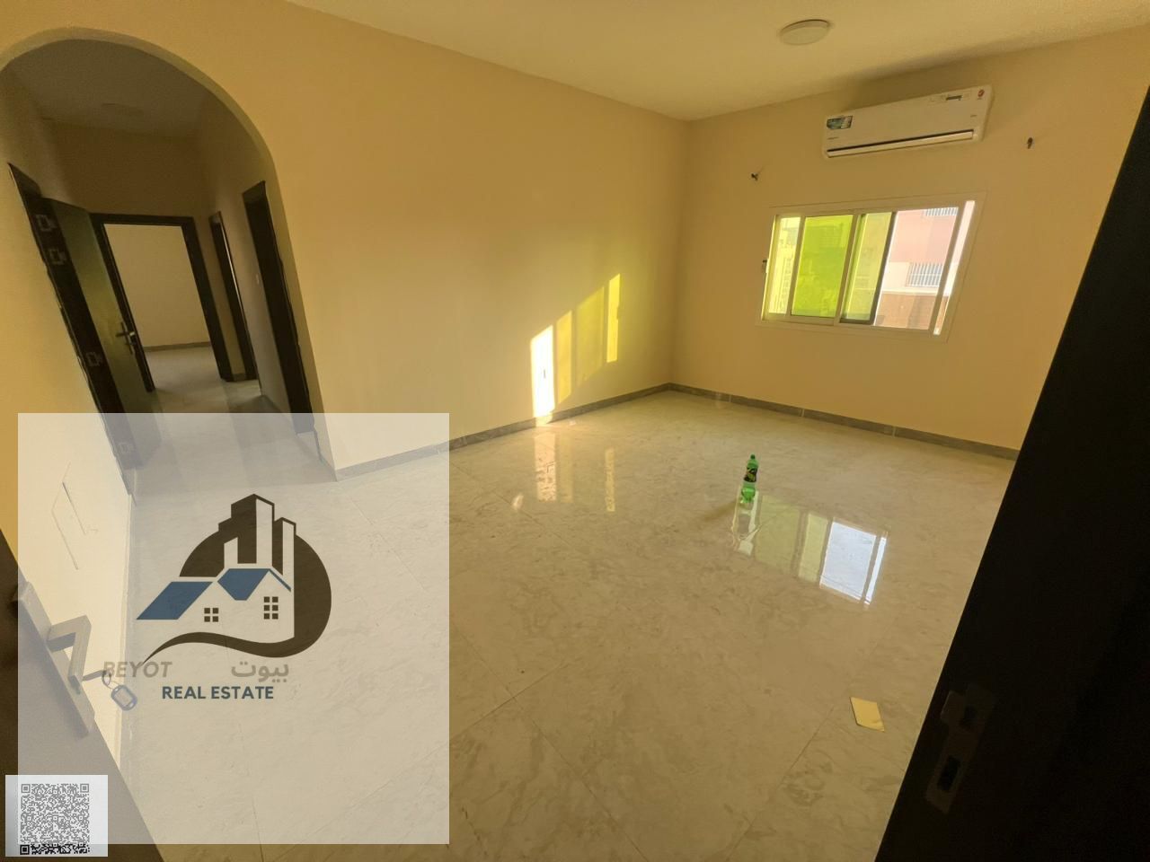 For rent in Ajman: Two bedrooms and a living room