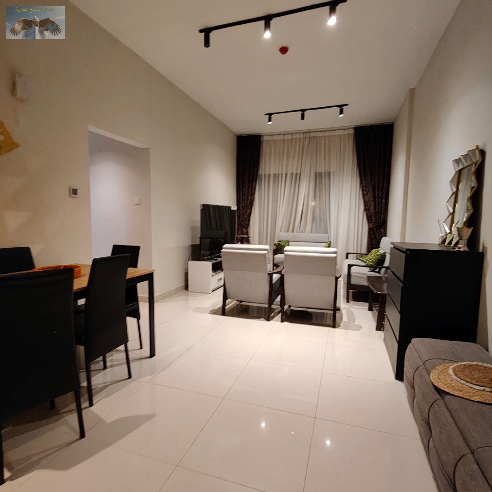 Furnished 2-bedroom apartment on Khalifa Street near Gulf Bridge, newly furnished, ready to move in, rent 6000 AED including bills and internet