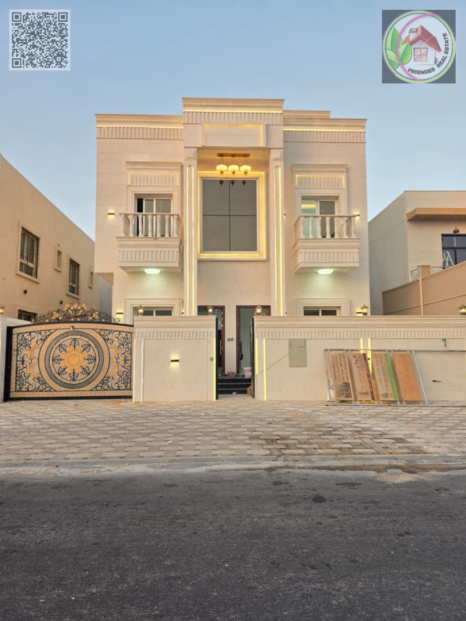 Villa in Al Zahiyah, Ajman | Includes air conditioning | Freehold ownership for all nationalities | Close to the mosque and all services | Close to Mo