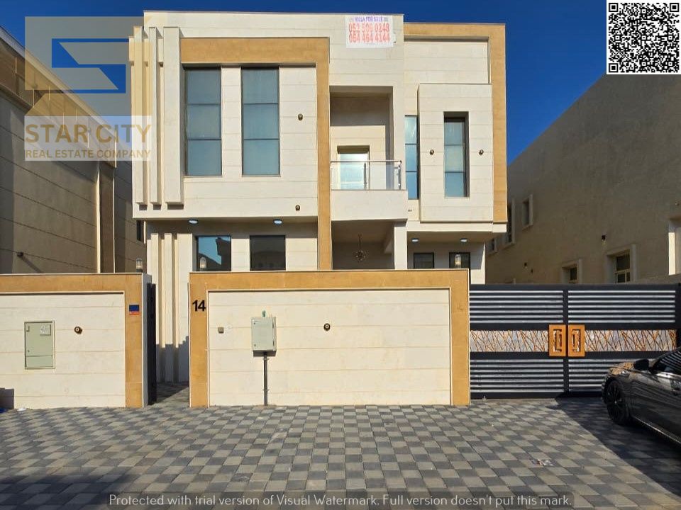Villa for Sale in Al Zahya – Ajman | 5 Master Bedrooms + Living Hall + Majlis | Includes Water, Electricity & AC – Lowest Price in the Market