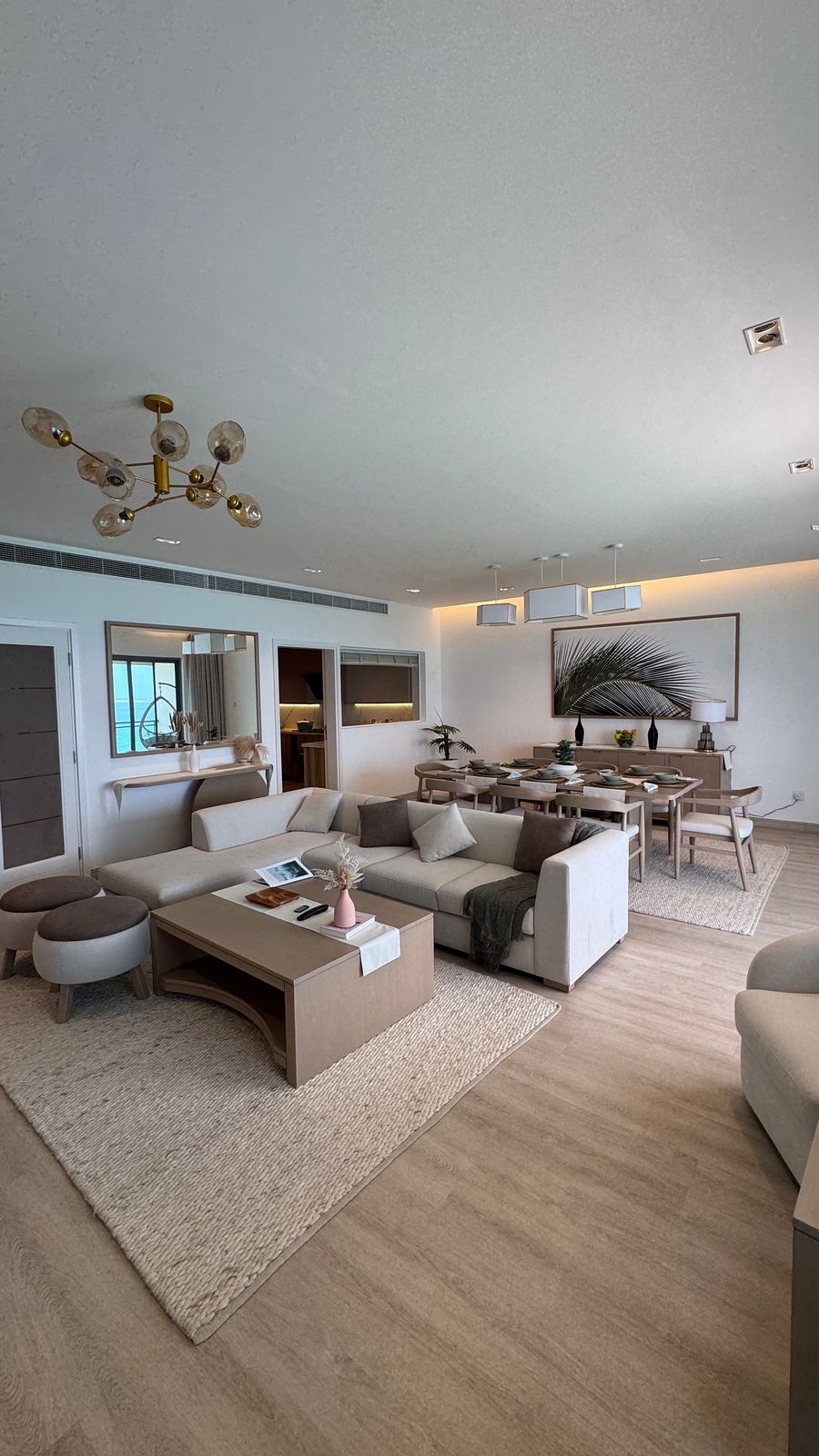 One of the most luxurious apartments for sale with a private beach and a back view in Al Khan