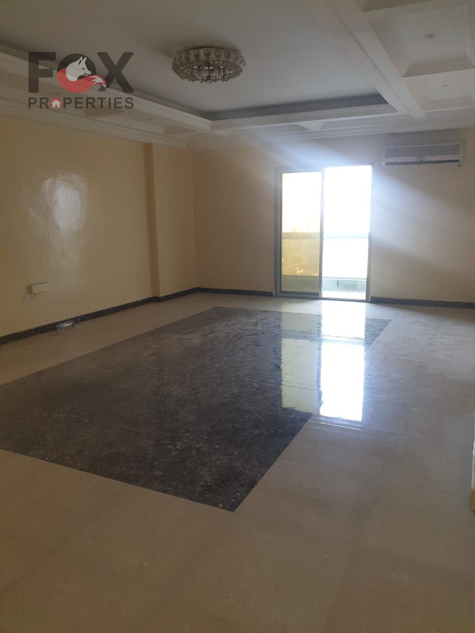 Largest 3-bedroom apartment with a living room for annual rent in Ajman, Al Rashidiya. 3 bedrooms + 2 balconies + 3 bathrooms.