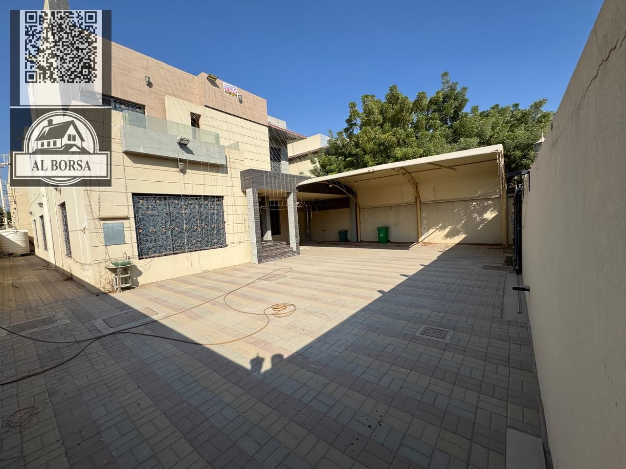 Villa for rent in Al Muwaihat 1, residential/commercial, second building from Sheikh Ammar Street, 6 master bedrooms, majlis and living room, furnishe