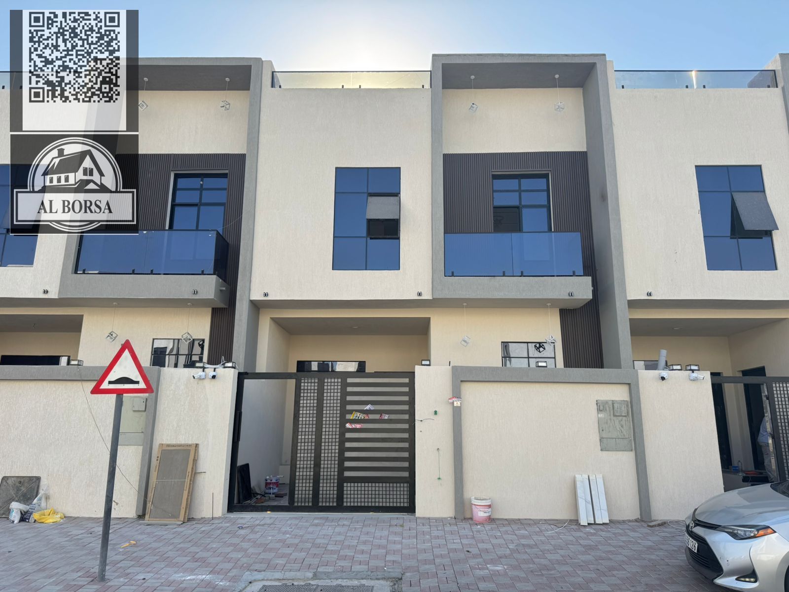 For sale in Al Zahia, a townhouse with 3 bedrooms, a living room, a spacious kitchen, and a maid's room.