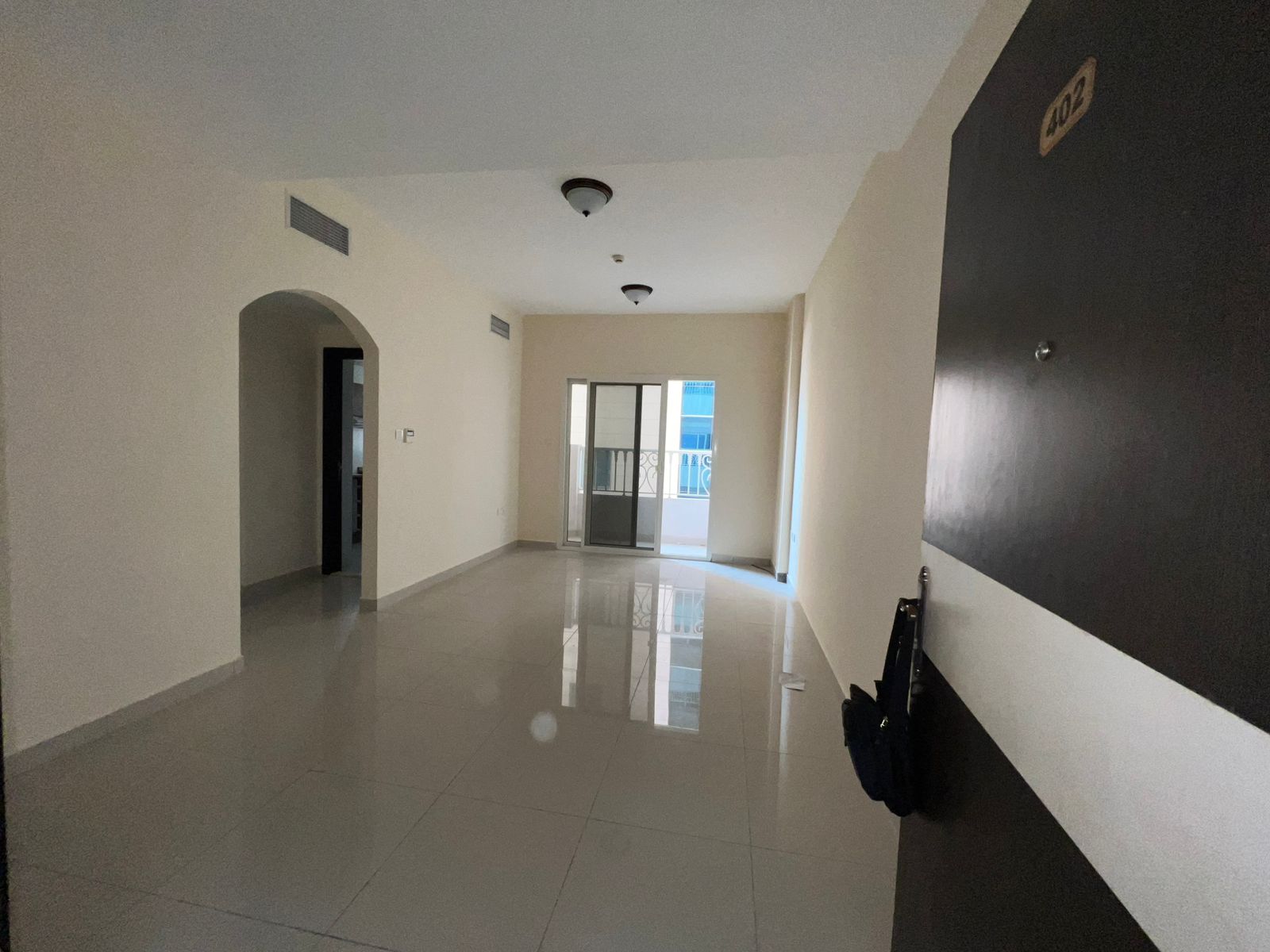 2BR apartment in Al Taawun with balcony and two bathrooms, great location and good value at 45,000 AED.