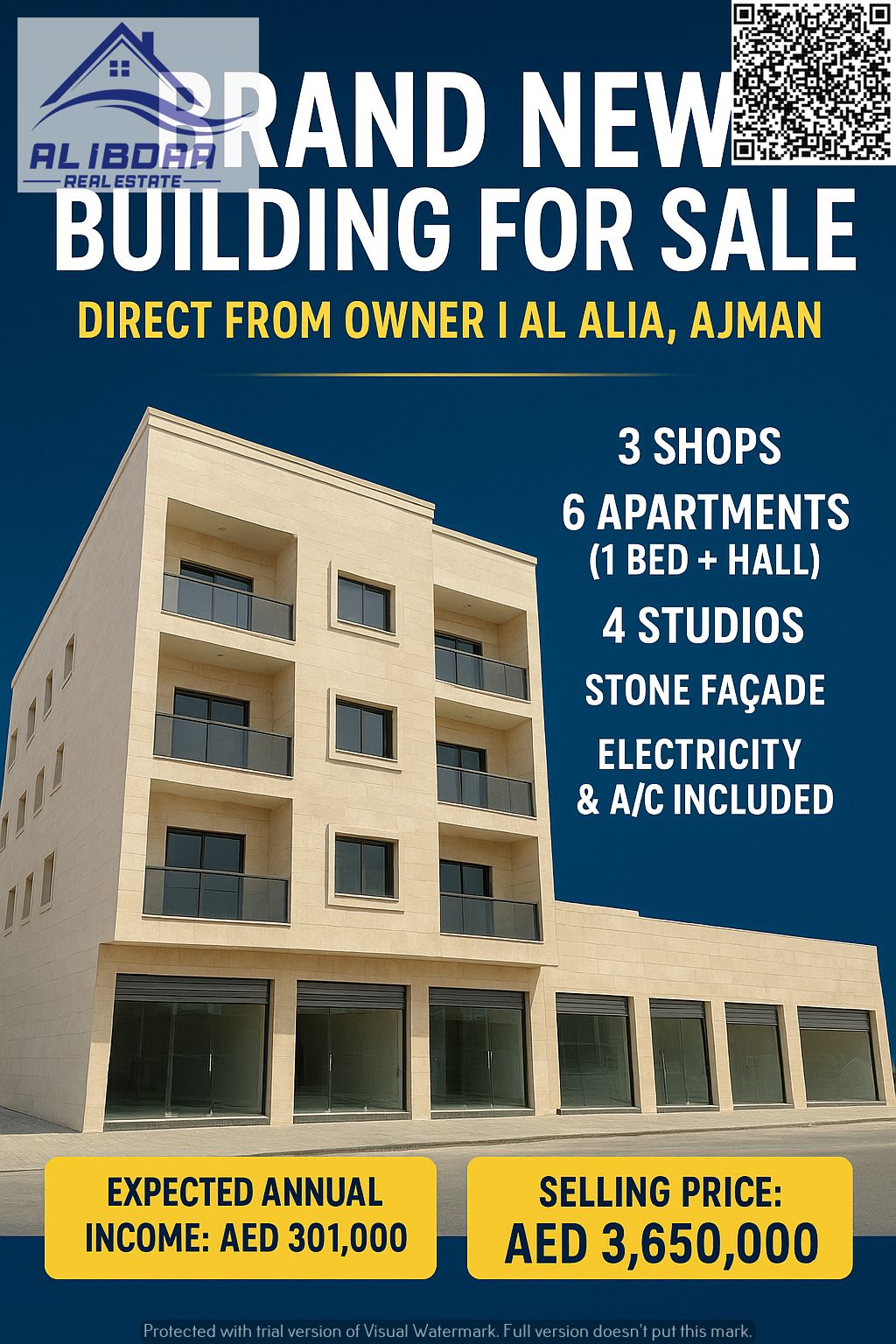 Brand New Building for Sale – Direct From Owner | Al Alia, Ajman A prime investment opportunity in one of Ajman’s most sought