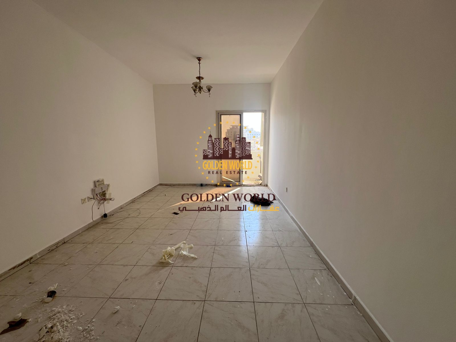 2-bedroom apartment with living room and balcony in Al Qasimia, Sharjah, 2 bathrooms, clean building with gym and pool, ideal for families