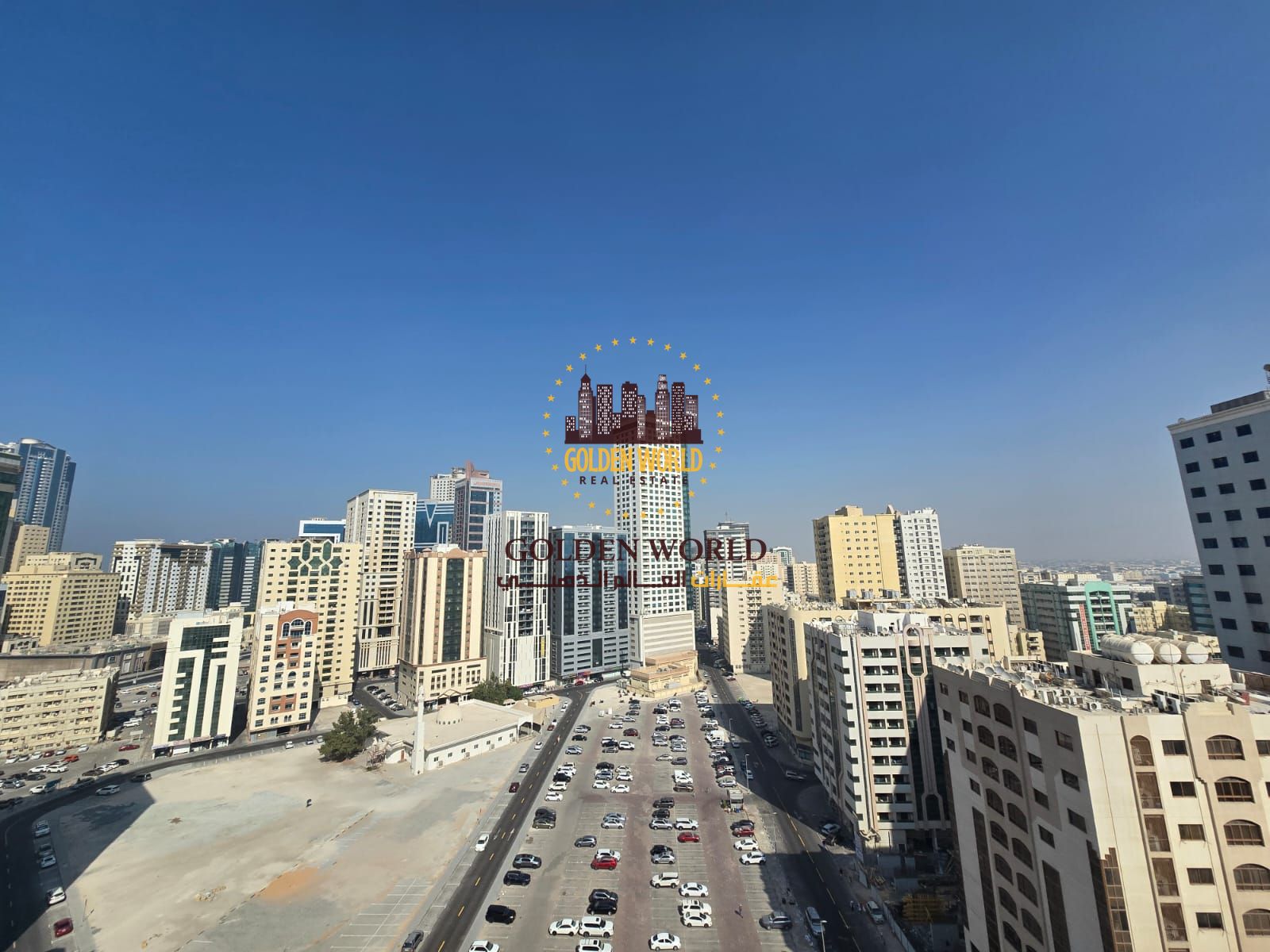 2-bedroom apartment with living room and 2 balconies in Al Majaz 2, 2 bathrooms, open view, pool access, parking available, comfortable layout