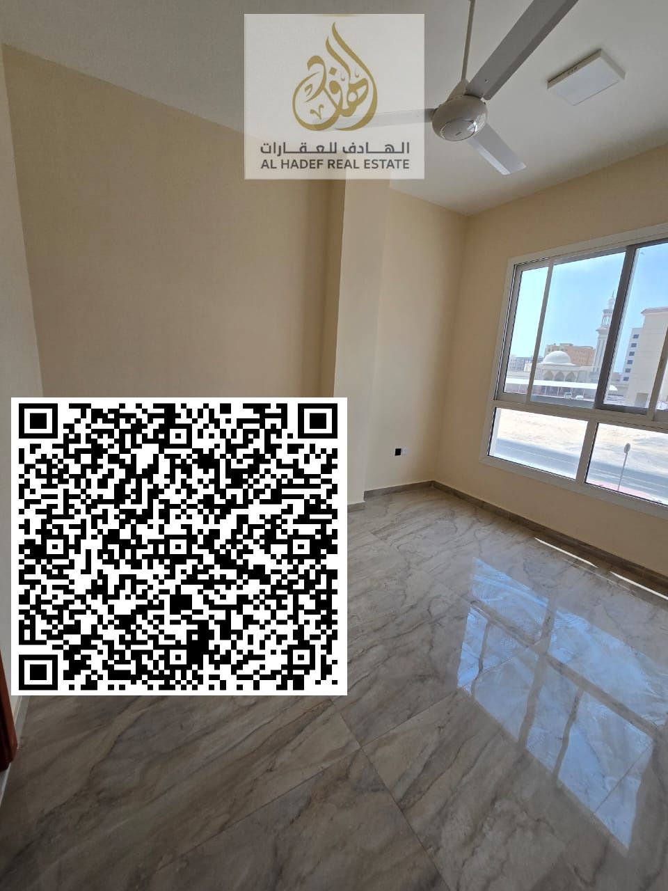 Two bedrooms, double living room with balcony, three bathrooms