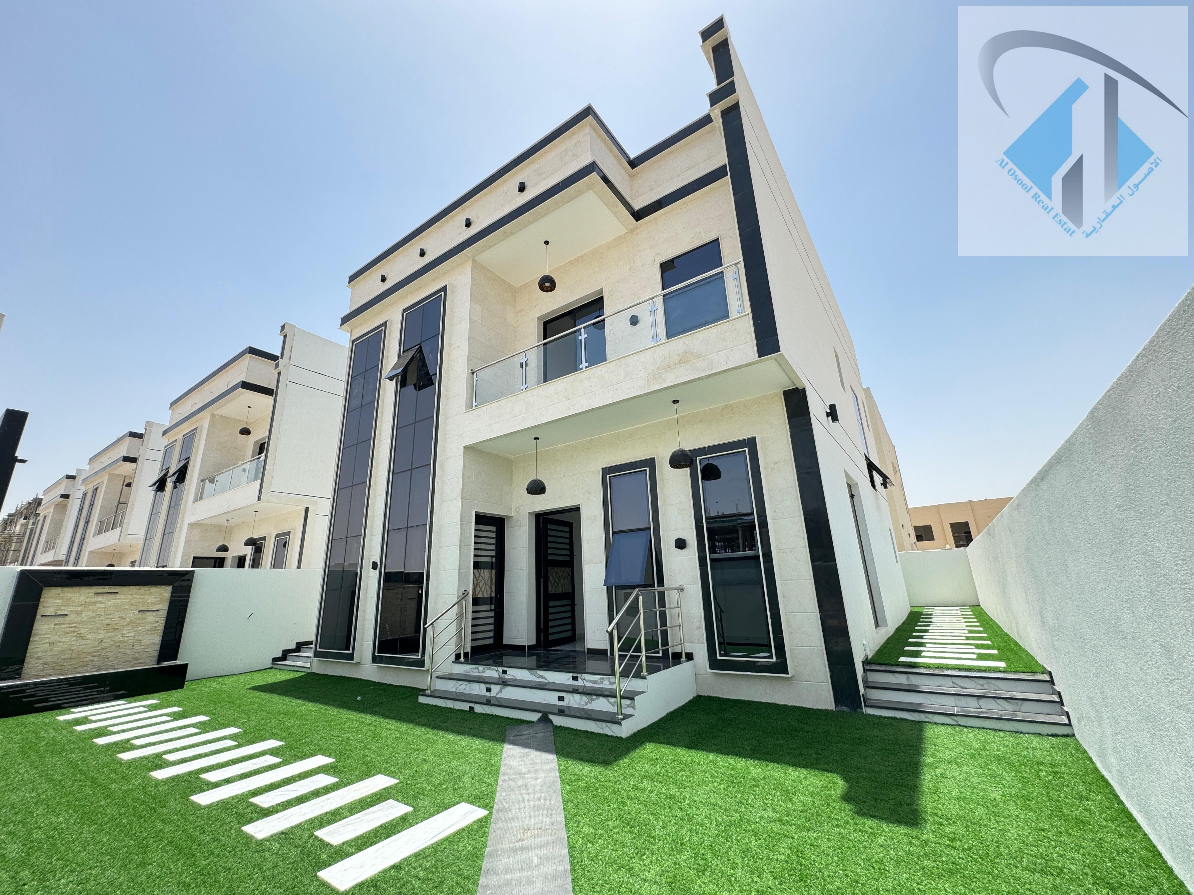 Modern 3-bedroom villa for sale at a great price and in a prime location, including fees and with a monthly installment of 6000 dirhams.