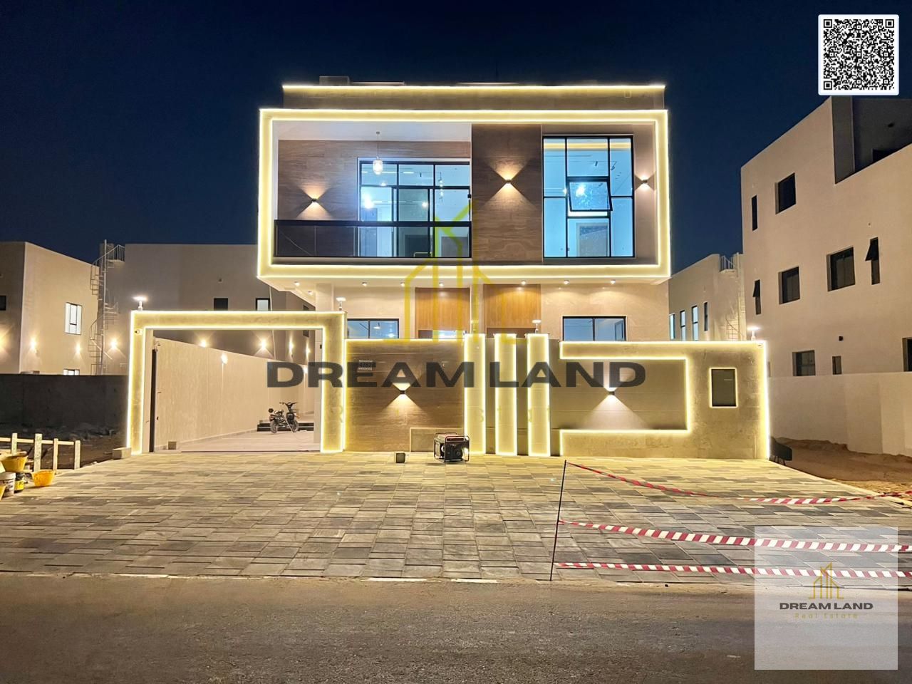 Luxury super deluxe villa for sale in Al Helio 2 area, Ajman, price including registration fees