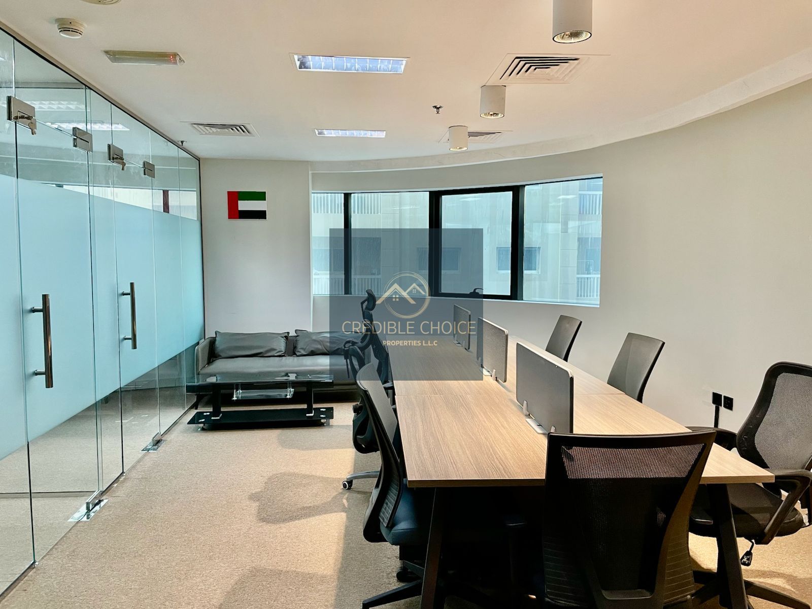 Furnished office | Chiller free | Carpet Flooring