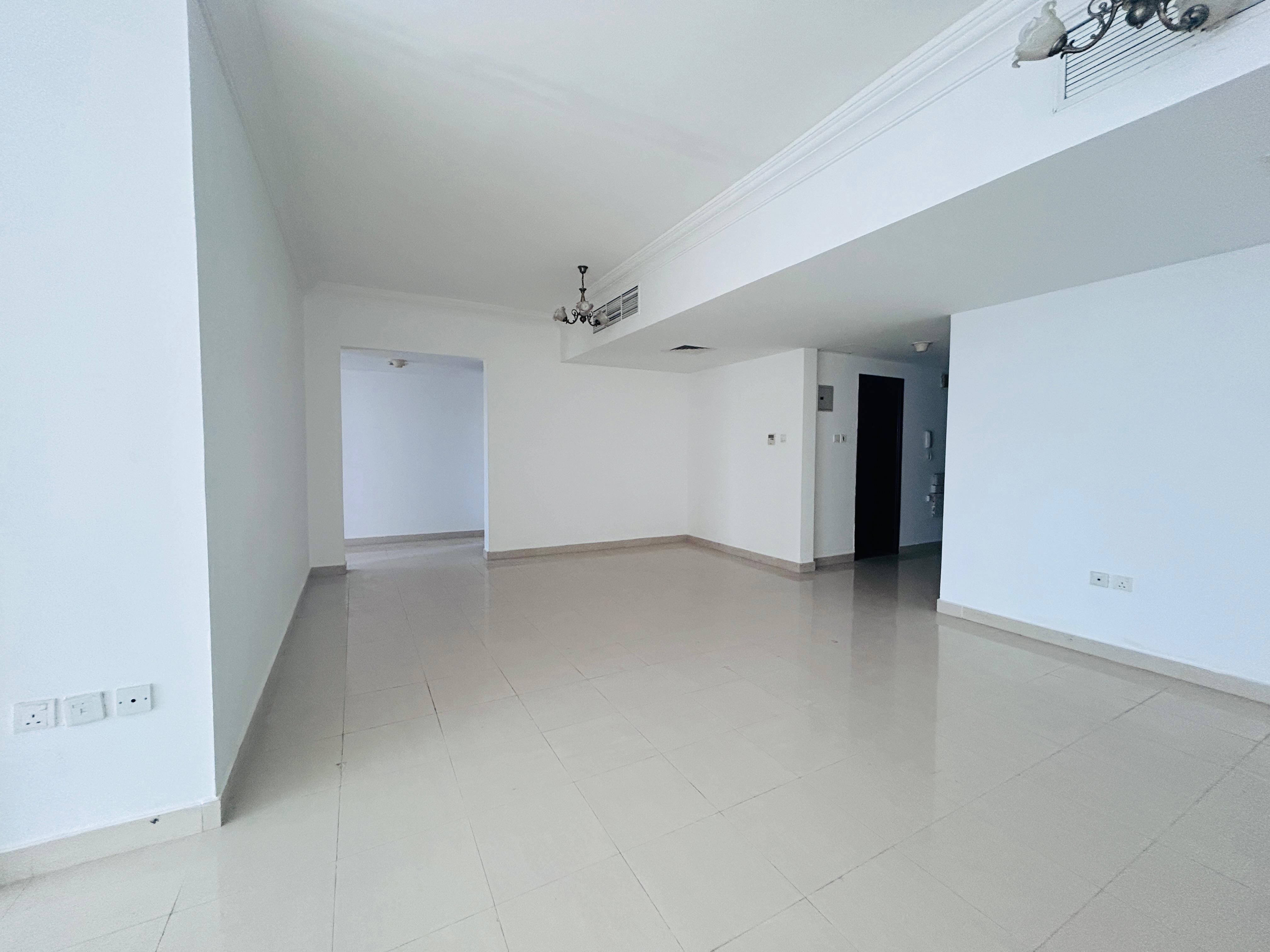 Corniche view // 3-BHK // Maid room // Balcony // Master bed // Wardrobes // Central AC // for family // Prime Location