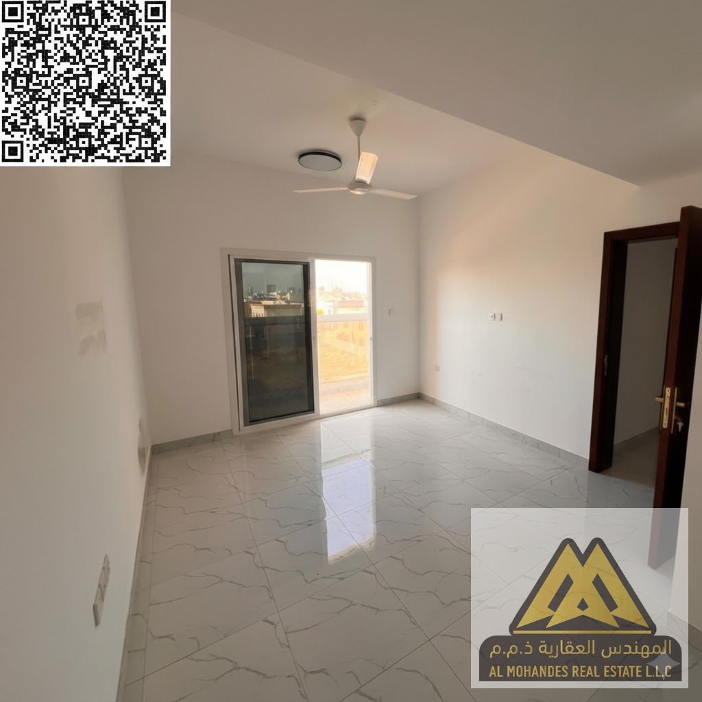 First occupancy | Balcony with a beautiful and distinctive view | Close to the Dubai and Sharjah exit, next to Sheikh Ammar Street
