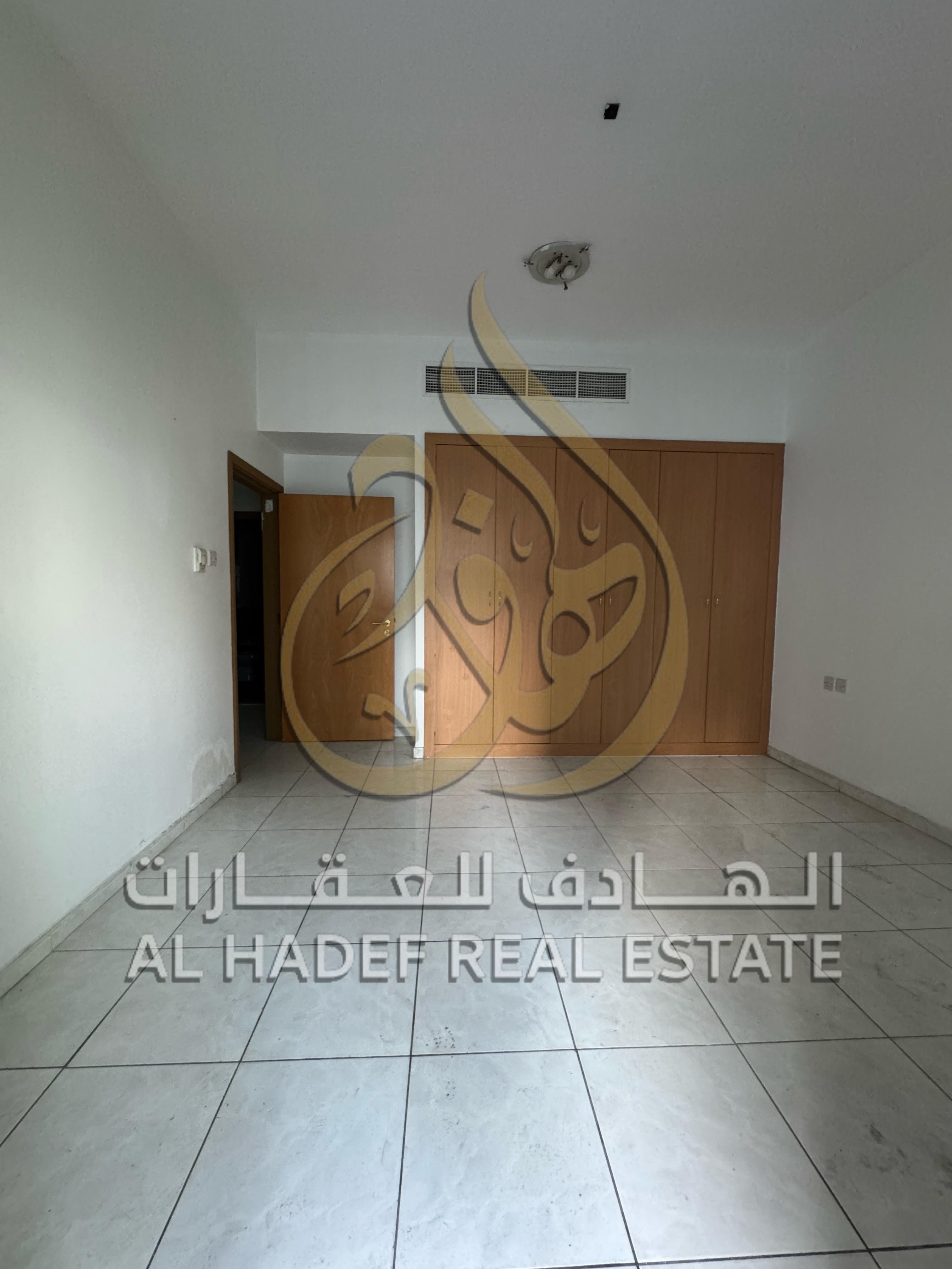 Sharjah Emirate, Al Majaz 1 area, two rooms and a hall with two bathrooms, a balcony, and free air conditioning are available for the owner, with free